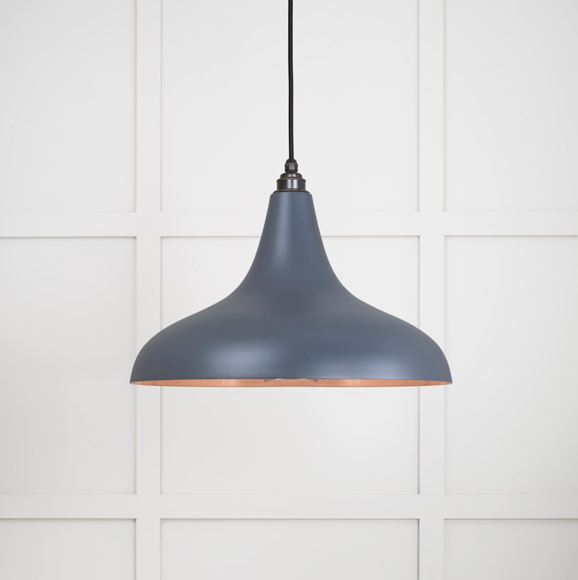 Smooth Copper Frankley Pendant | Slate - From The Anvil - EB London