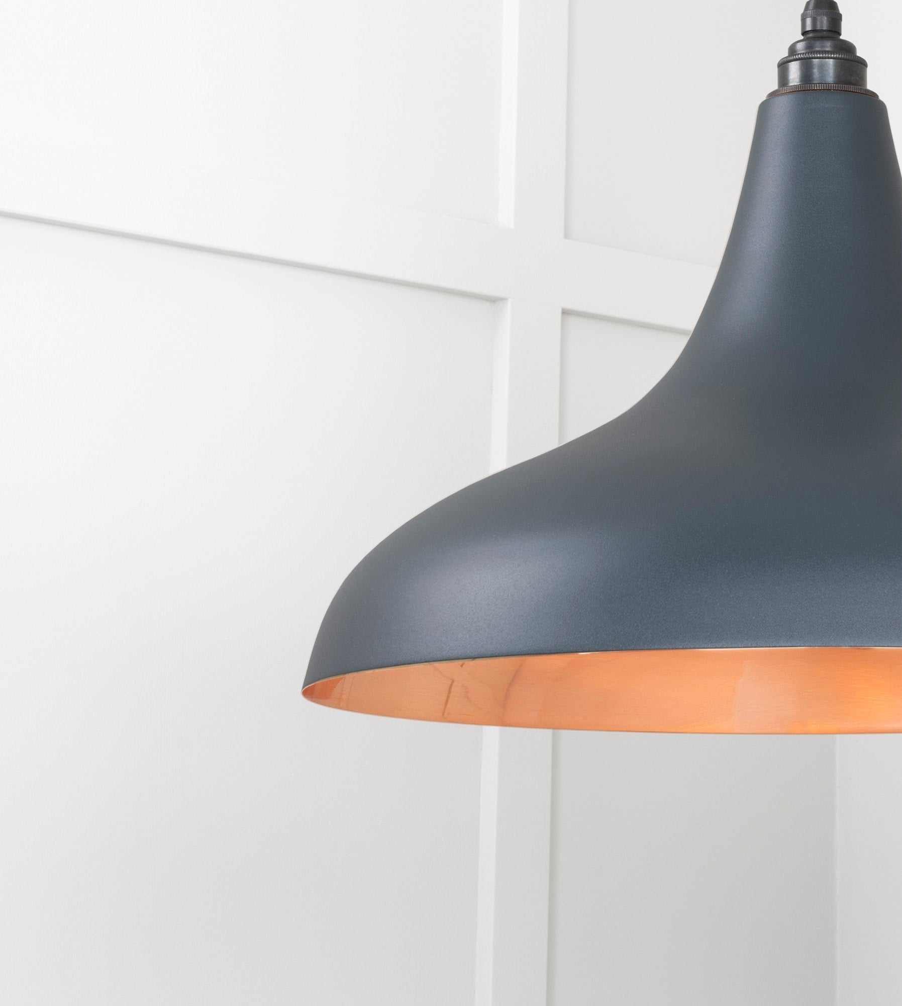 Smooth Copper Frankley Pendant | Soot - From The Anvil - EB London