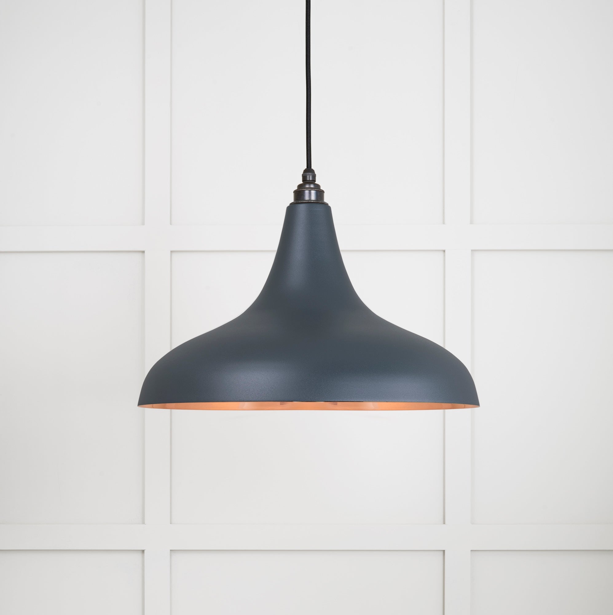 Smooth Copper Frankley Pendant | Soot - From The Anvil - EB London