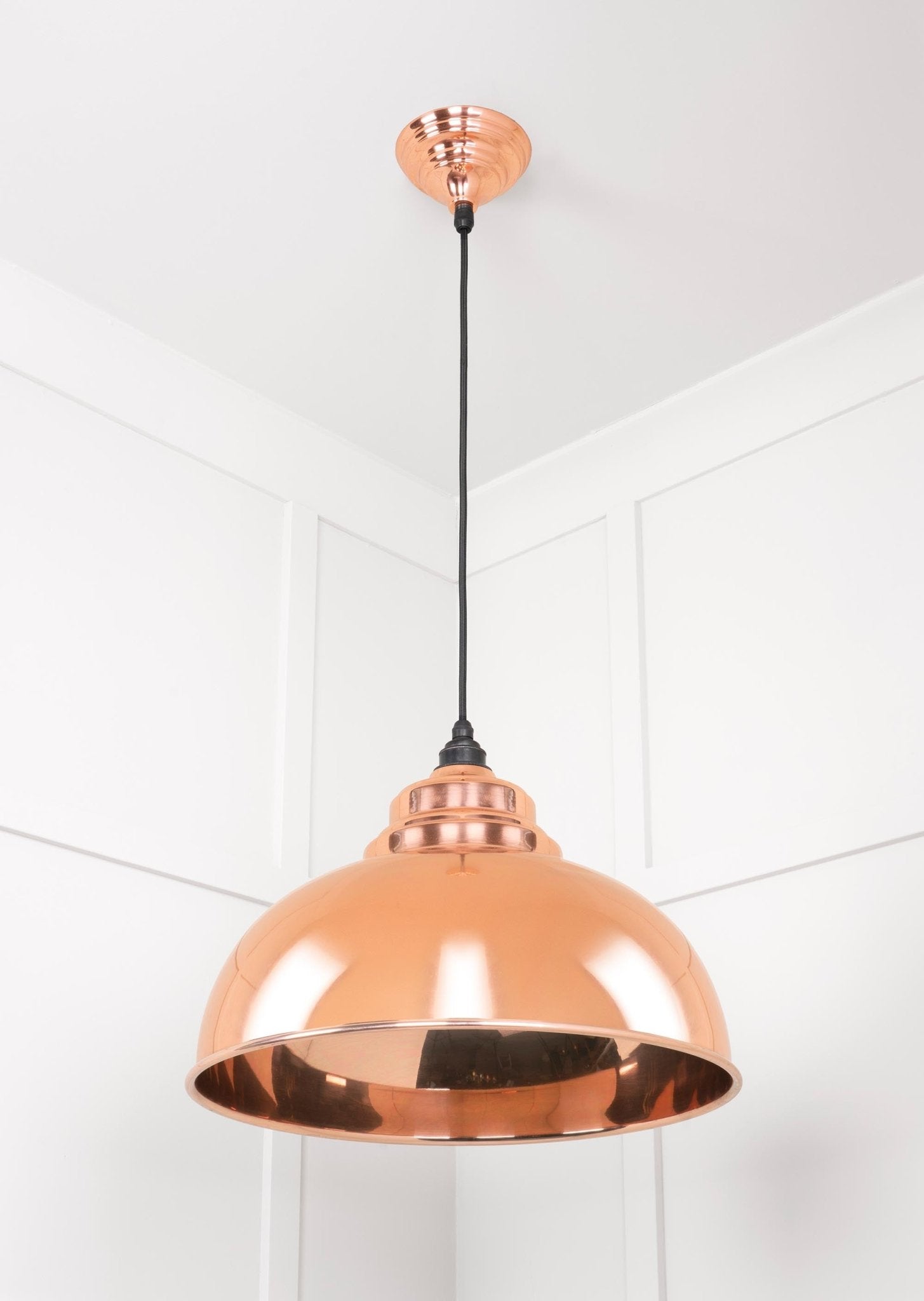 Smooth Copper Harborne Pendant | Bare - From The Anvil - EB London