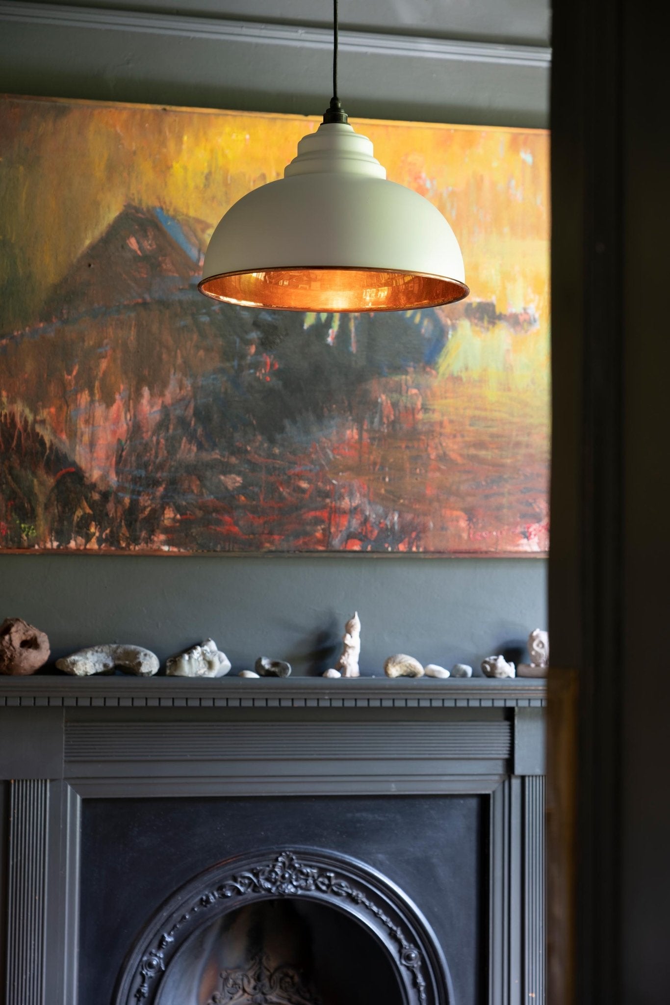 Smooth Copper Harborne Pendant | Flock - From The Anvil - EB London