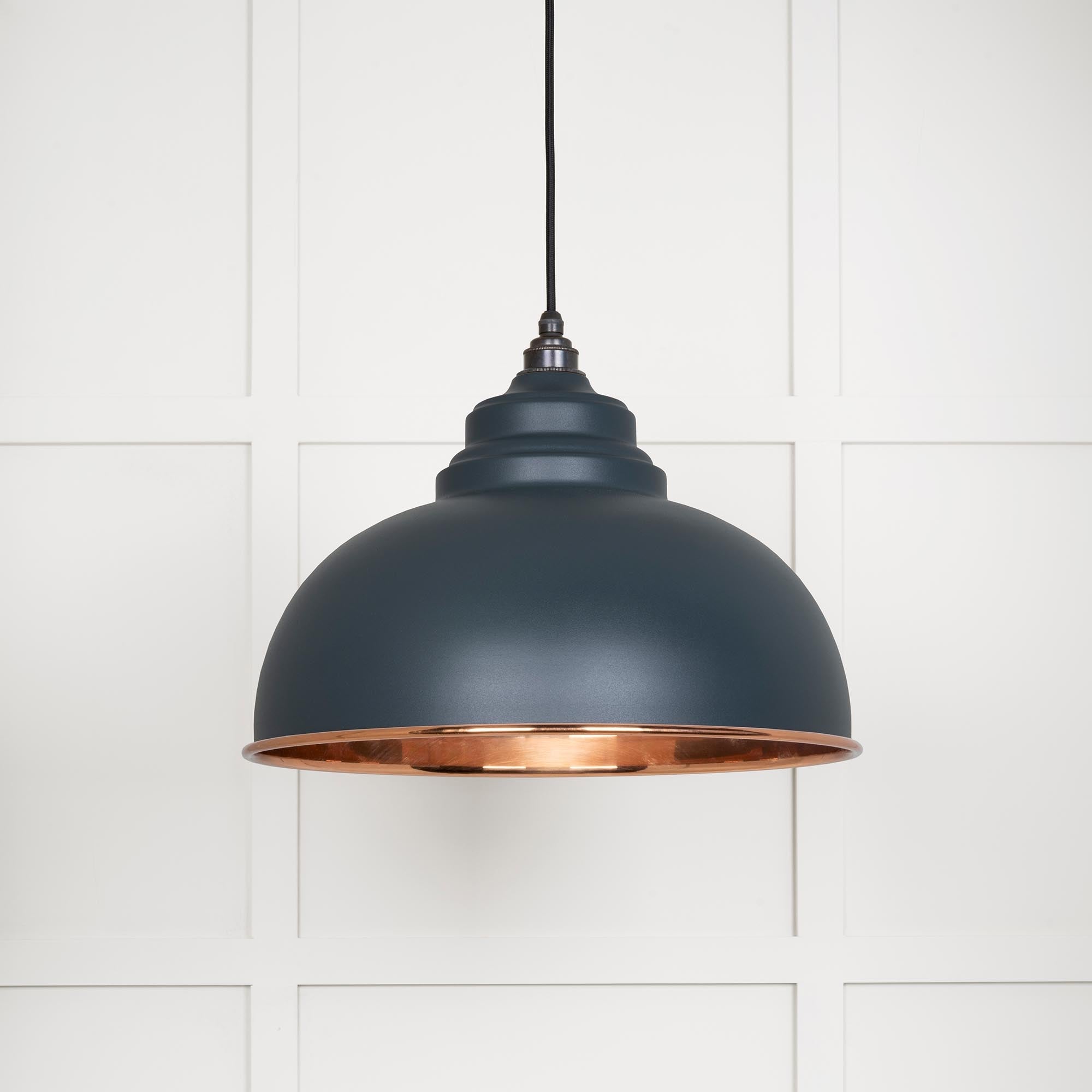 Smooth Copper Harborne Pendant | Soot - From The Anvil - EB London