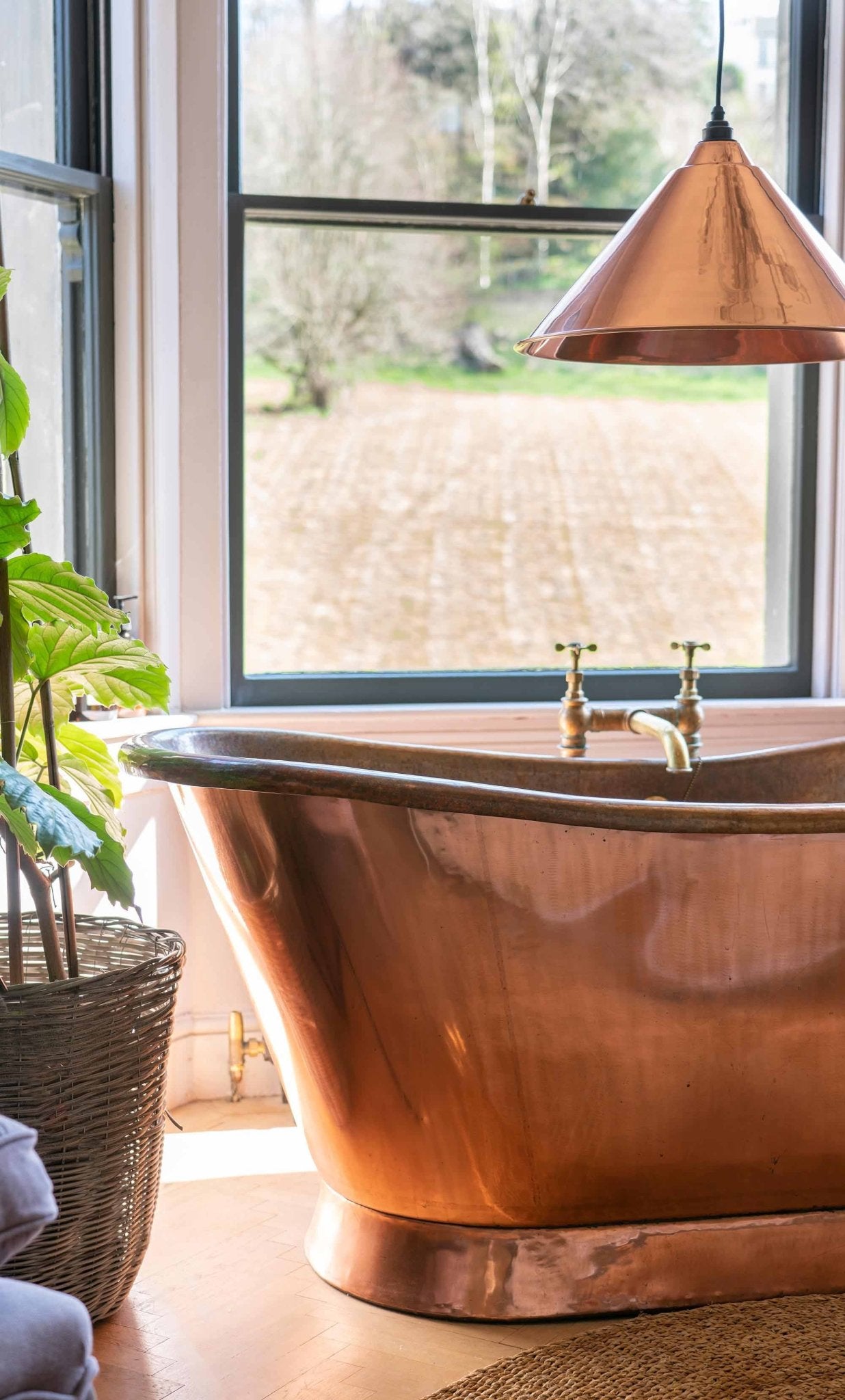 Smooth Copper Hockley Pendant | Bare - From The Anvil - EB London