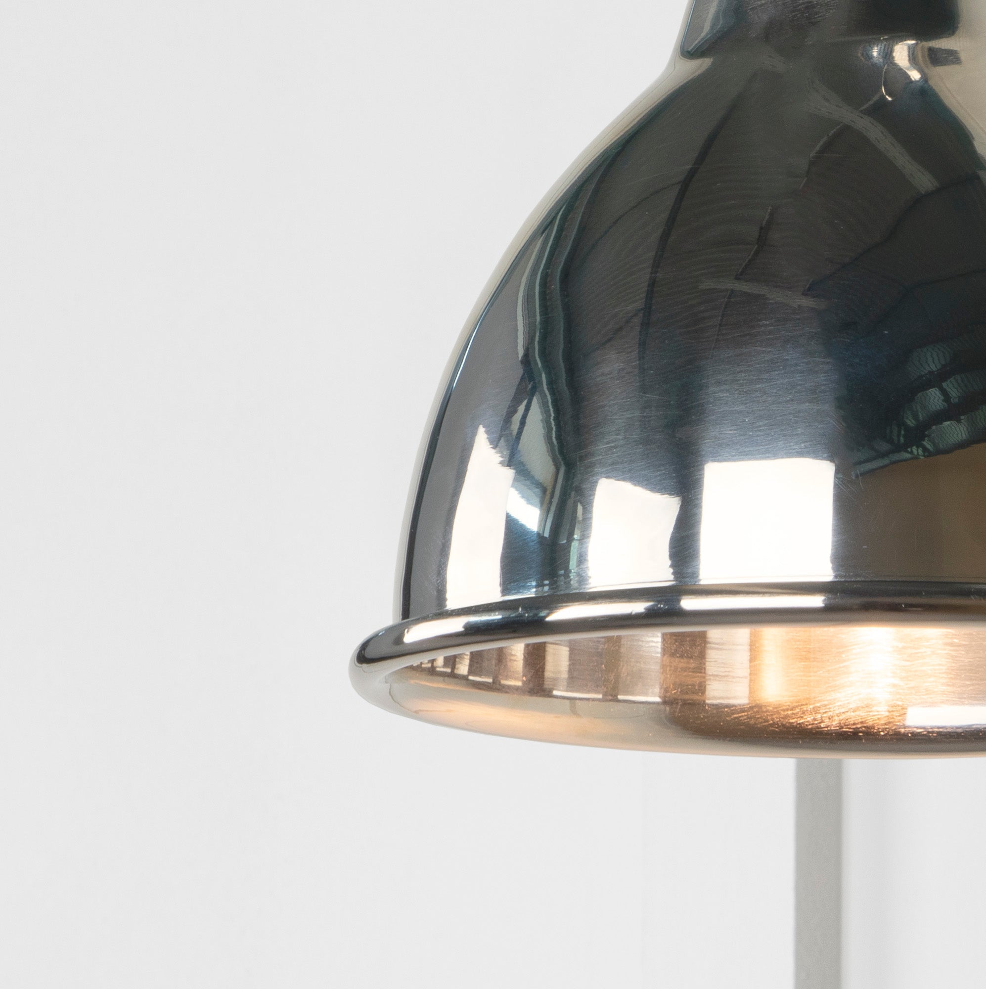Smooth Nickel Brindley Wall Light | Smooth Nickel Bare - From the Anvil - EB London