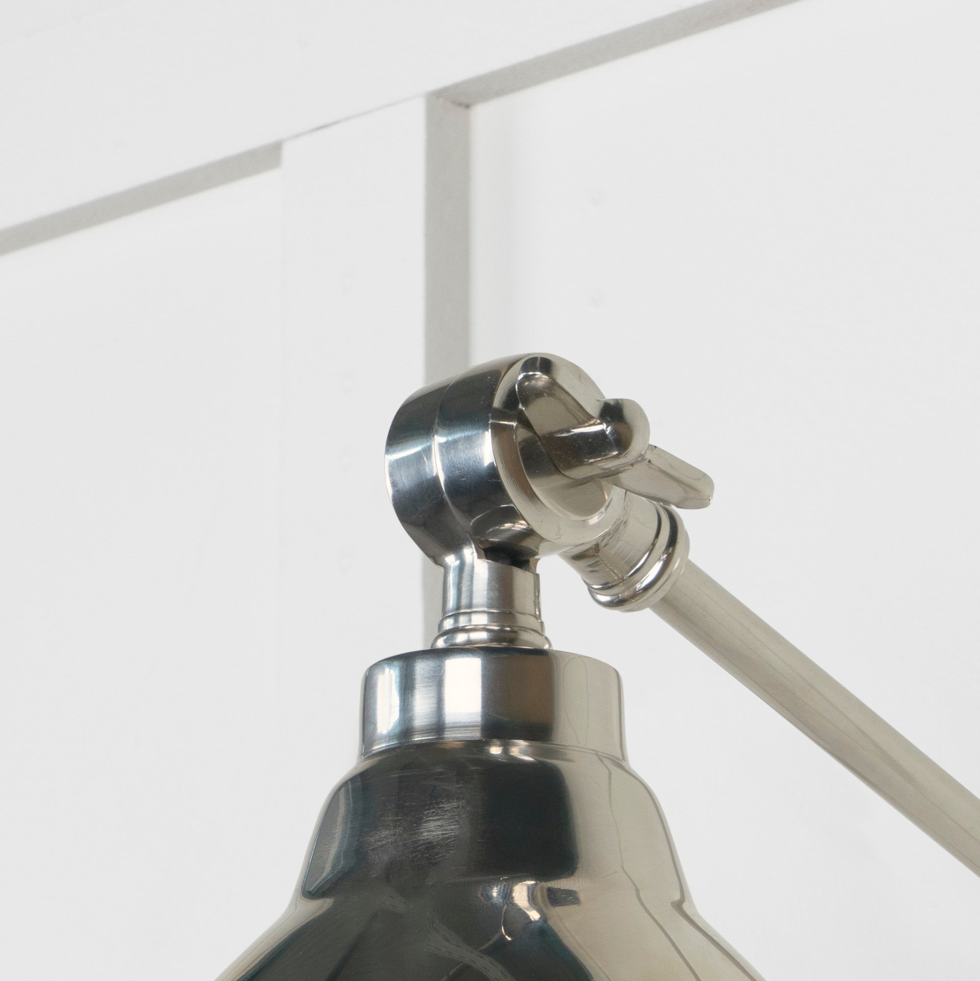 Smooth Nickel Brindley Wall Light | Smooth Nickel Bare - From the Anvil - EB London