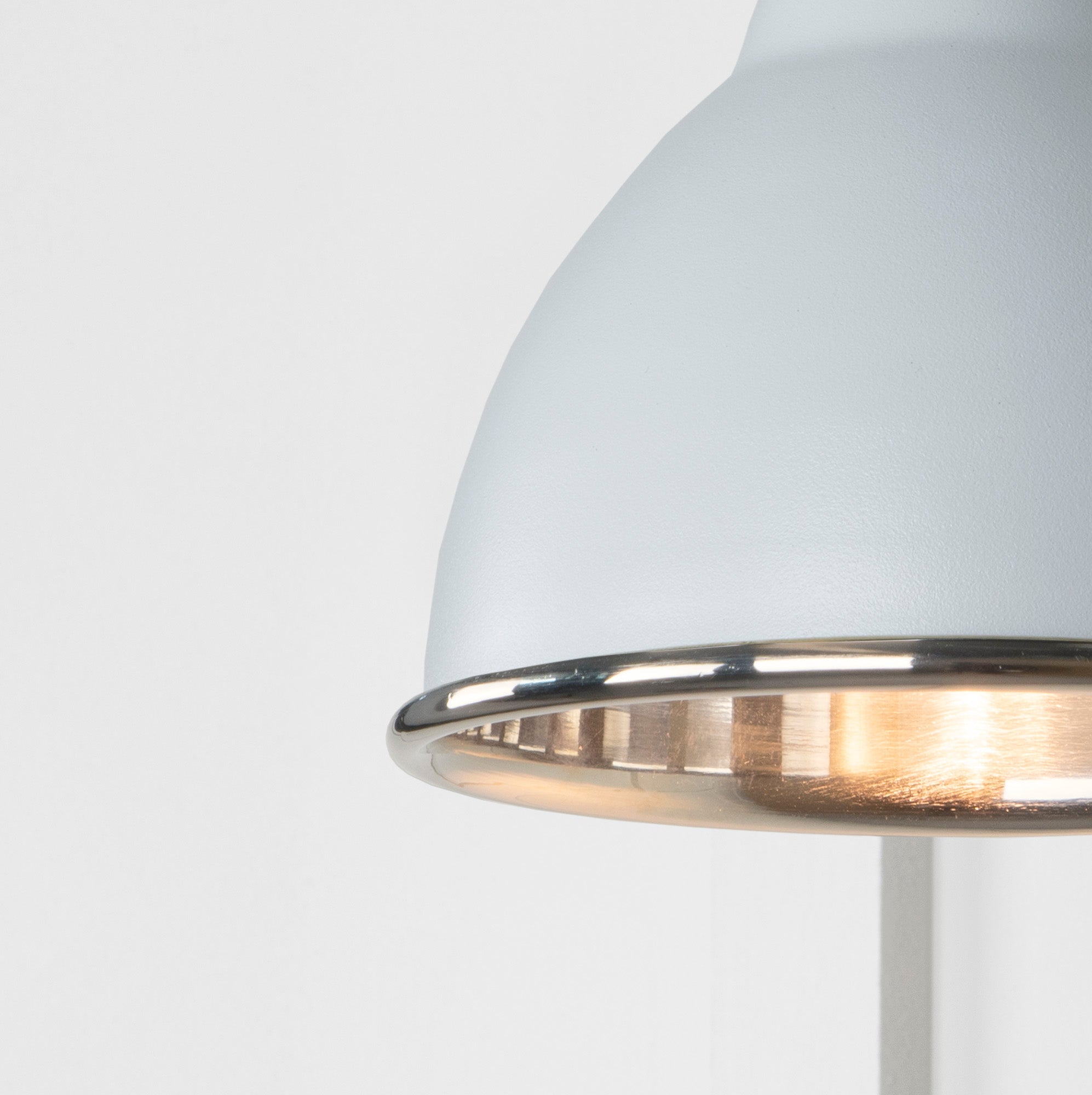 Smooth Nickel Brindley Wall Light | Smooth Nickel Birch - From the Anvil - EB London