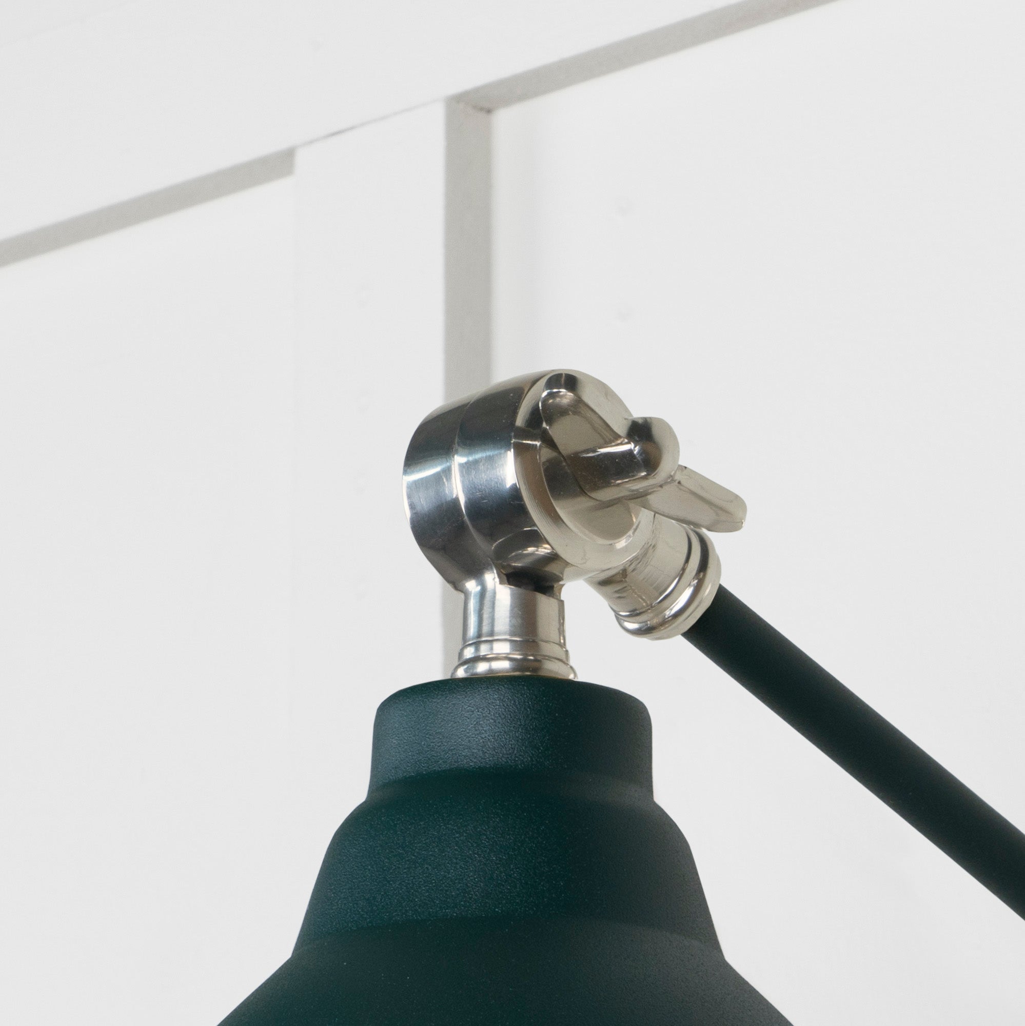 Smooth Nickel Brindley Wall Light | Smooth Nickel Dingle - From the Anvil - EB London