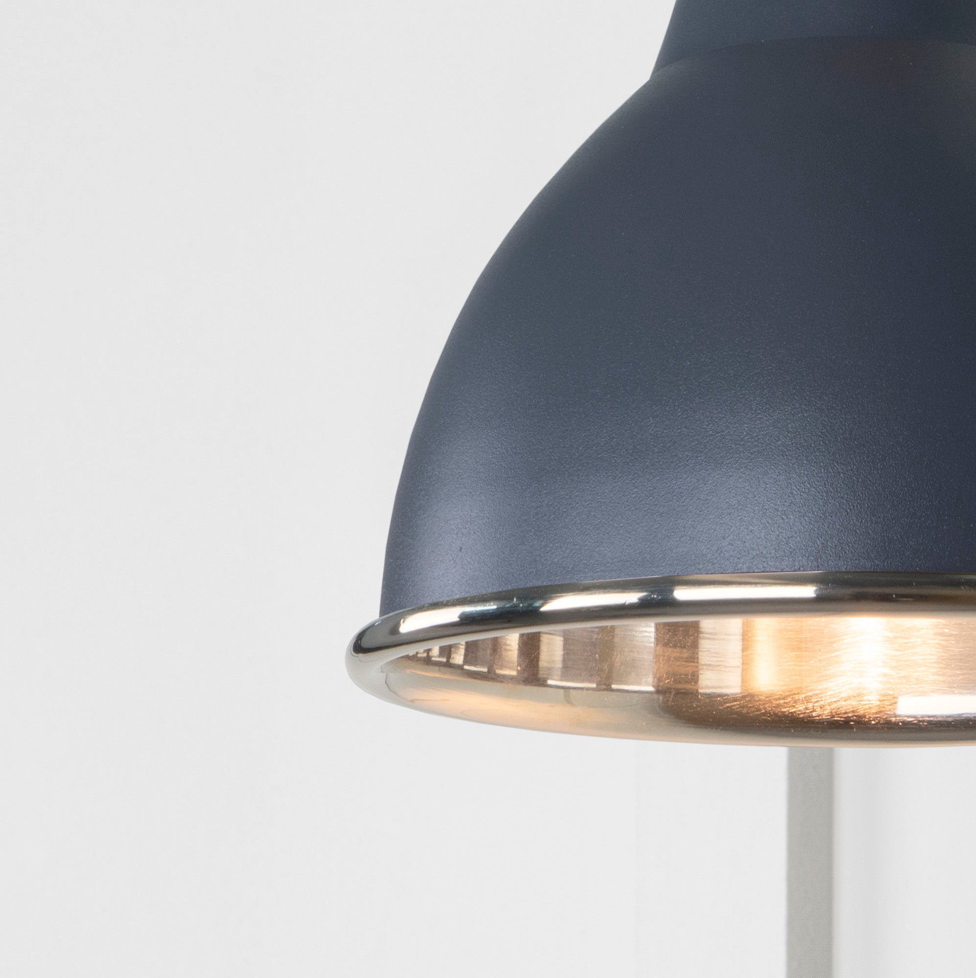 Smooth Nickel Brindley Wall Light | Smooth Nickel Slate - From the Anvil - EB London