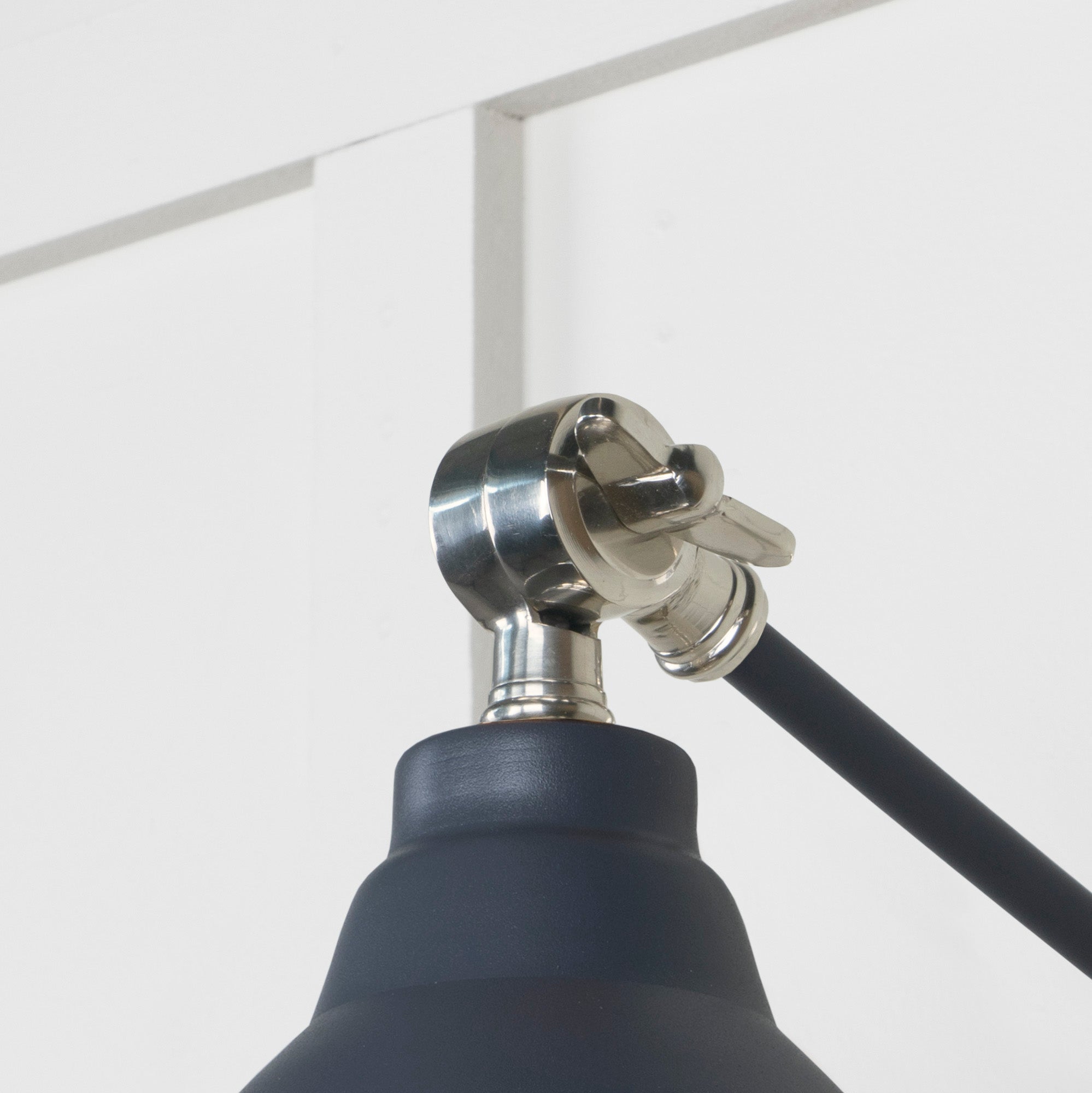 Smooth Nickel Brindley Wall Light | Smooth Nickel Slate - From the Anvil - EB London