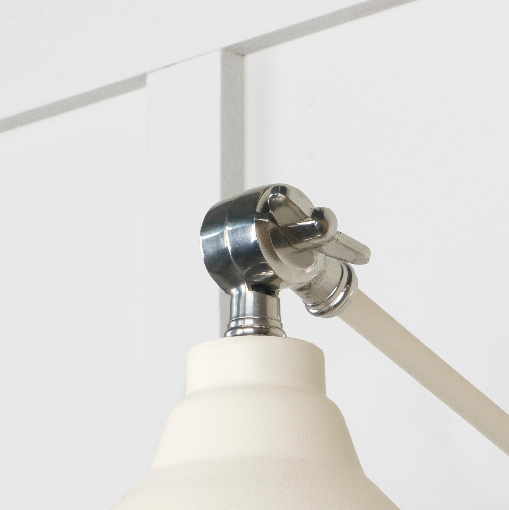Smooth Nickel Brindley Wall Light | Smooth Nickel Teasel - From the Anvil - EB London