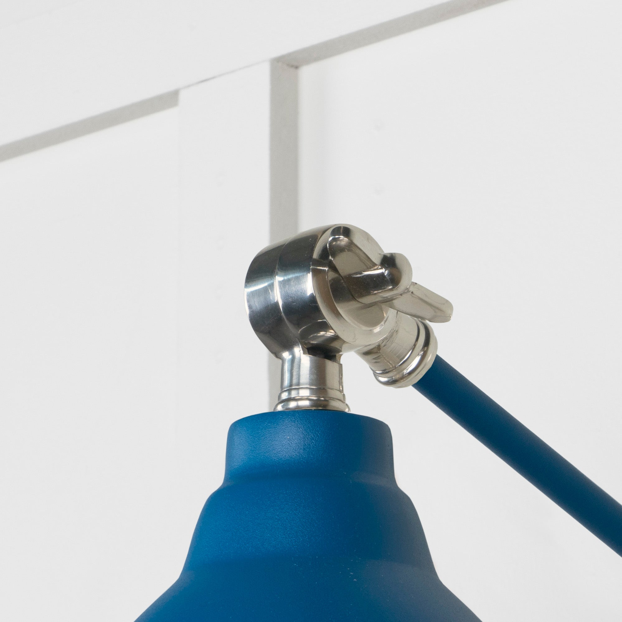 Smooth Nickel Brindley Wall Light | Smooth Nickel Upstream - From the Anvil - EB London