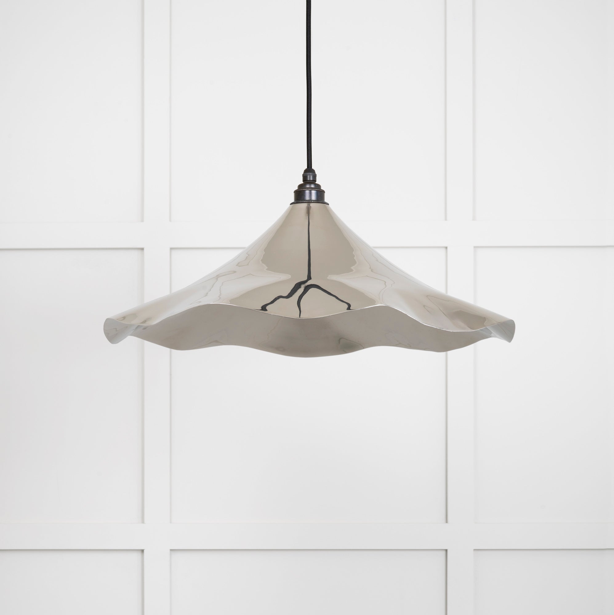 Smooth Nickel Flora Pendant | Bare - From The Anvil - EB London