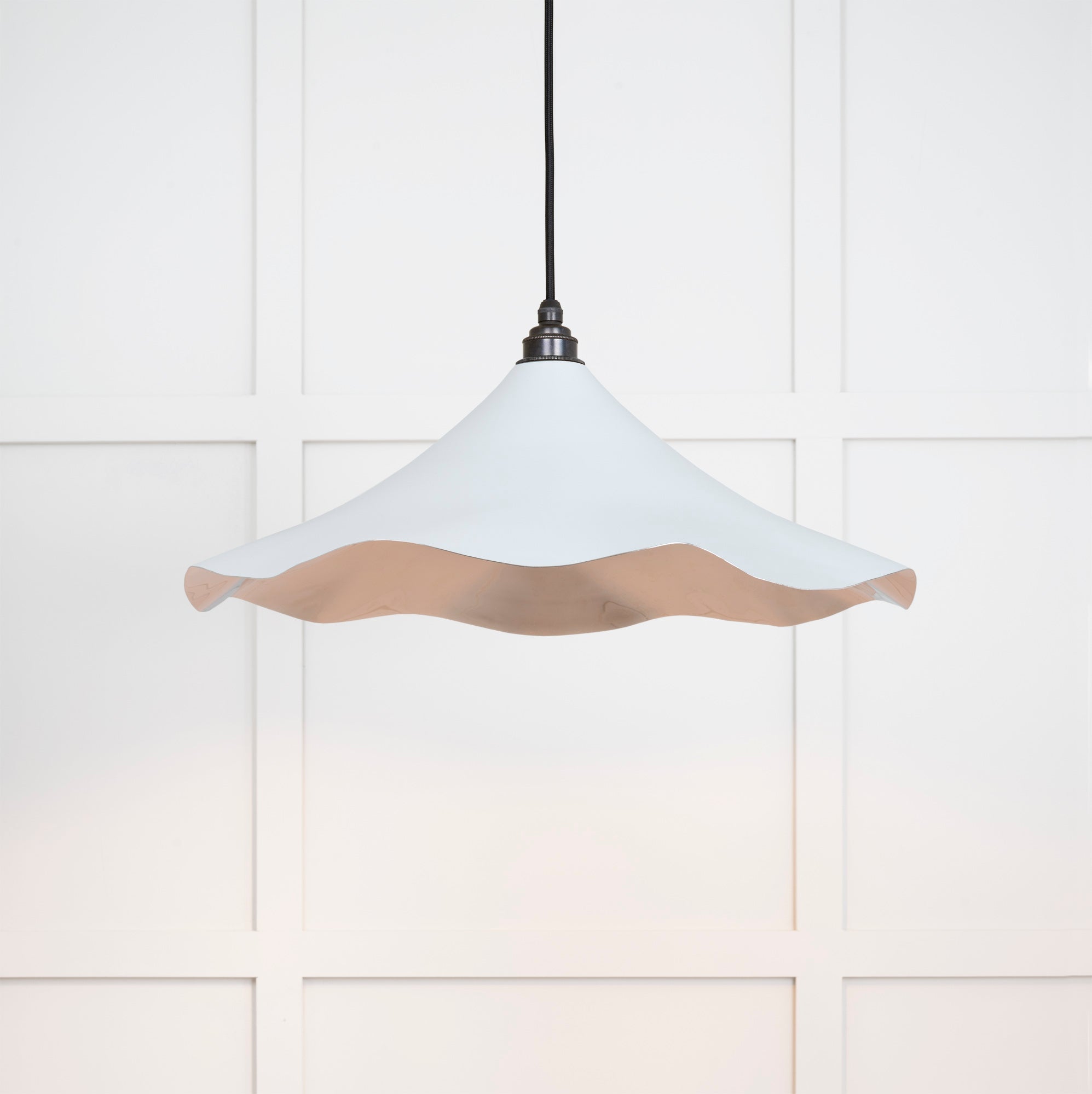 Smooth Nickel Flora Pendant | Birch - From The Anvil - EB London