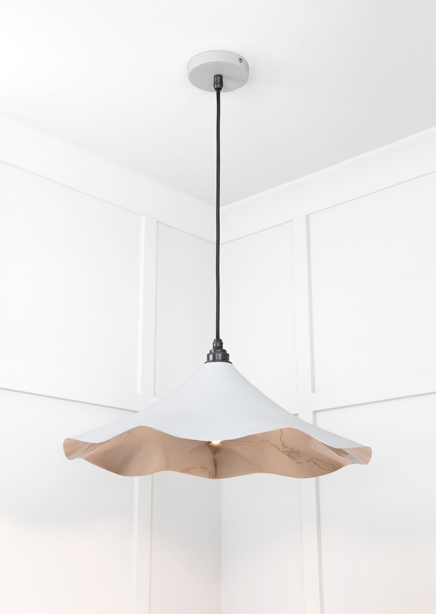 Smooth Nickel Flora Pendant | Birch - From The Anvil - EB London