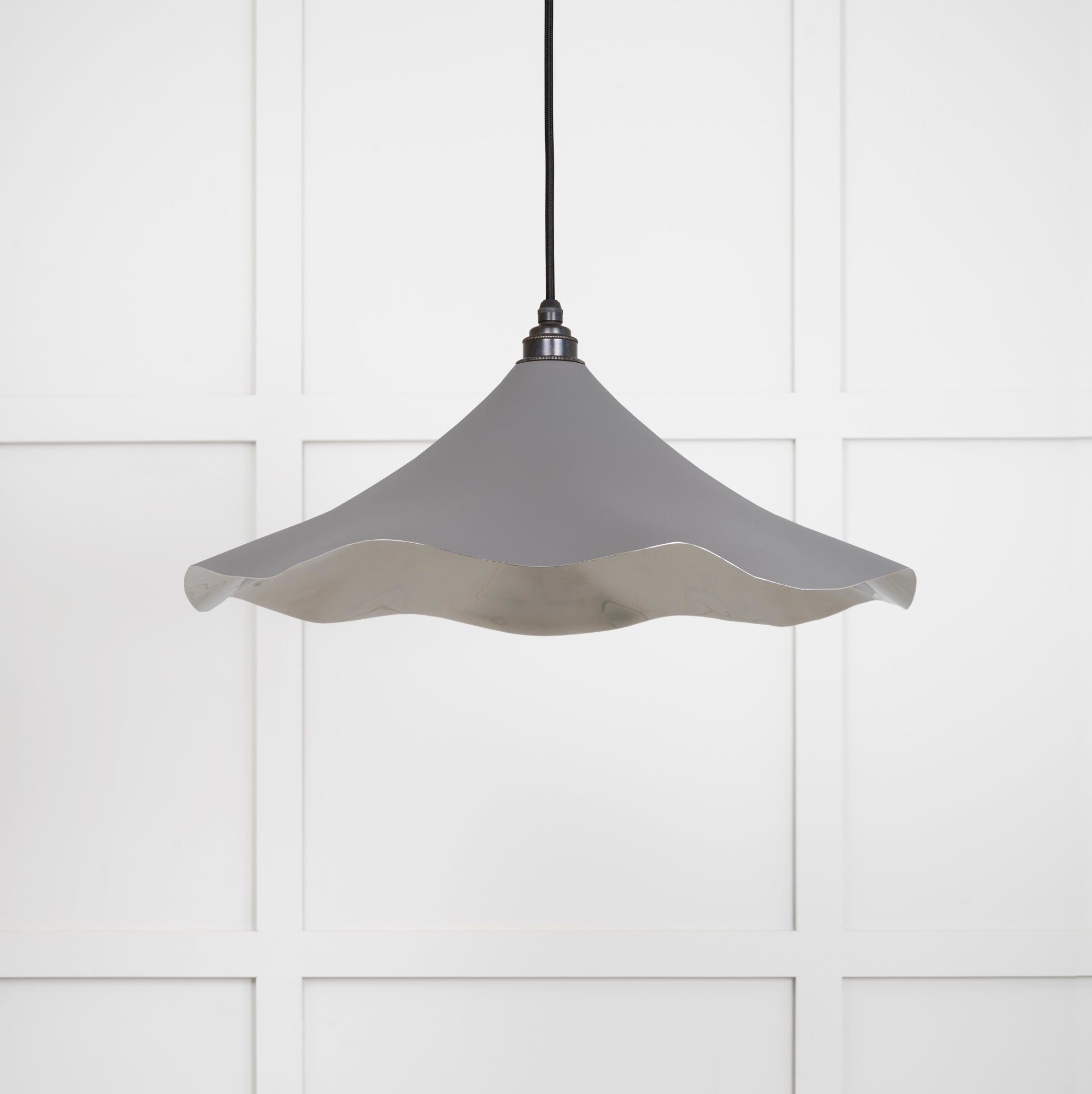 Smooth Nickel Flora Pendant | Bluff - From The Anvil - EB London