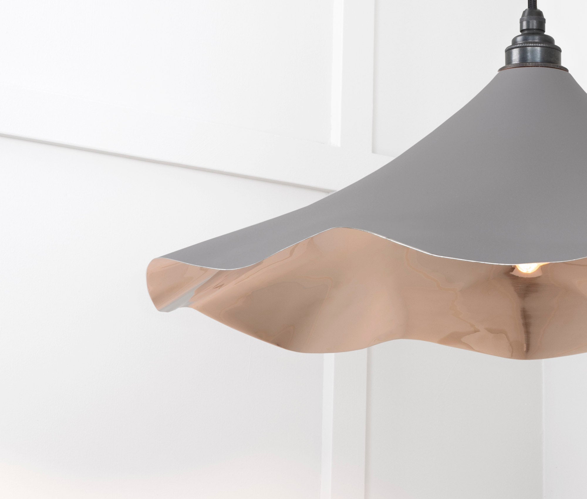 Smooth Nickel Flora Pendant | Bluff - From The Anvil - EB London