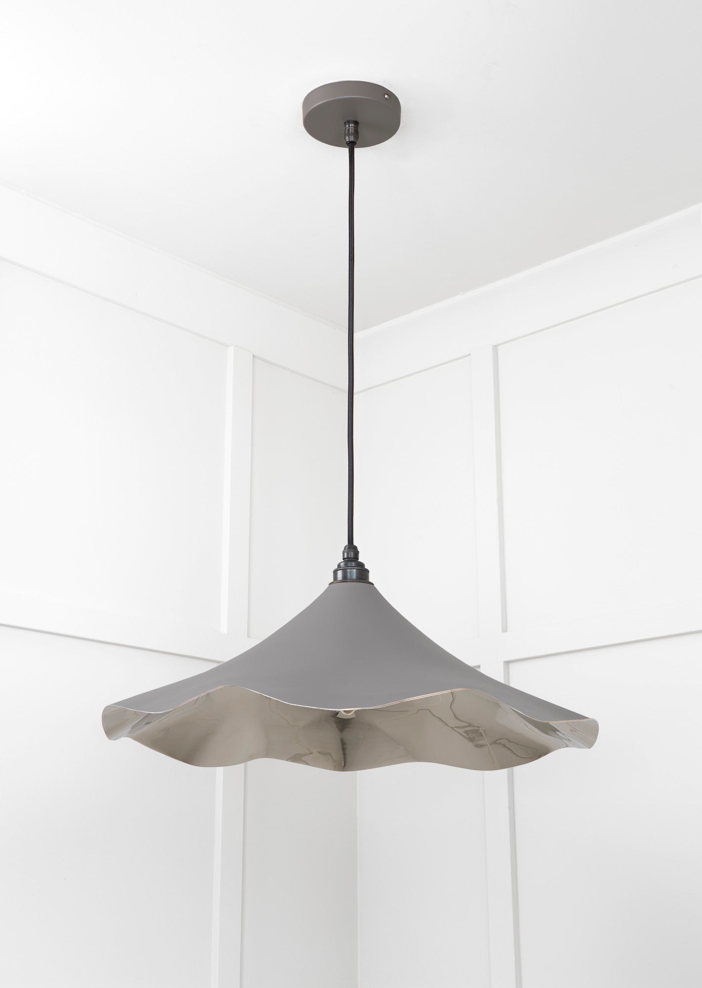 Smooth Nickel Flora Pendant | Bluff - From The Anvil - EB London