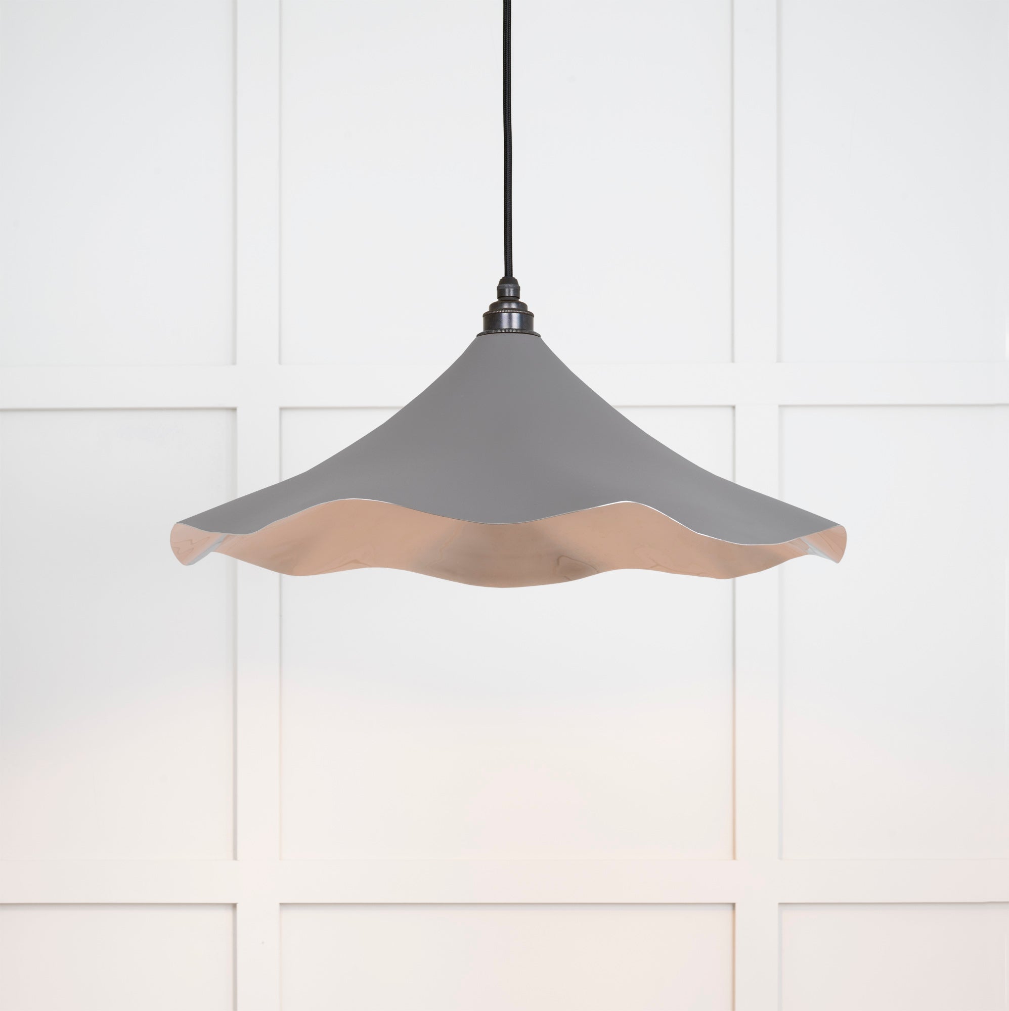 Smooth Nickel Flora Pendant | Bluff - From The Anvil - EB London