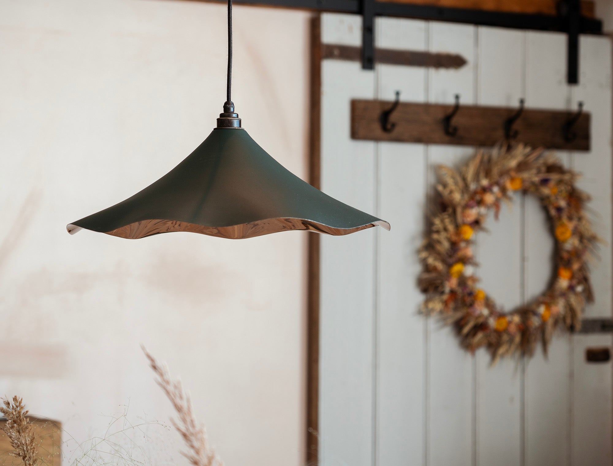 Smooth Nickel Flora Pendant | Dingle - From The Anvil - EB London