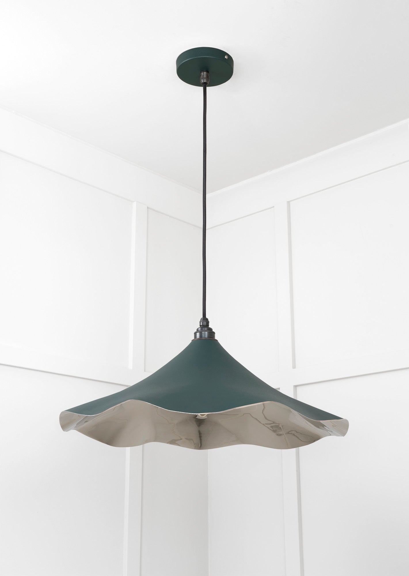 Smooth Nickel Flora Pendant | Dingle - From The Anvil - EB London