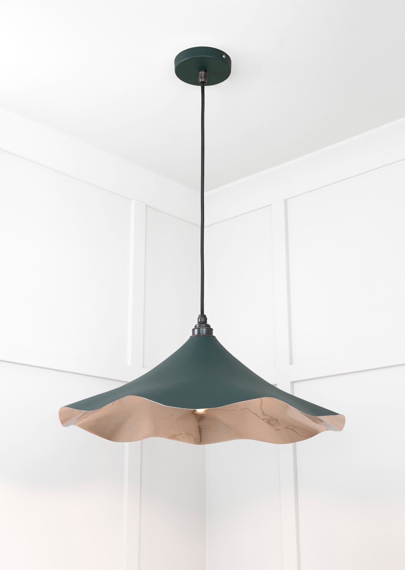 Smooth Nickel Flora Pendant | Dingle - From The Anvil - EB London
