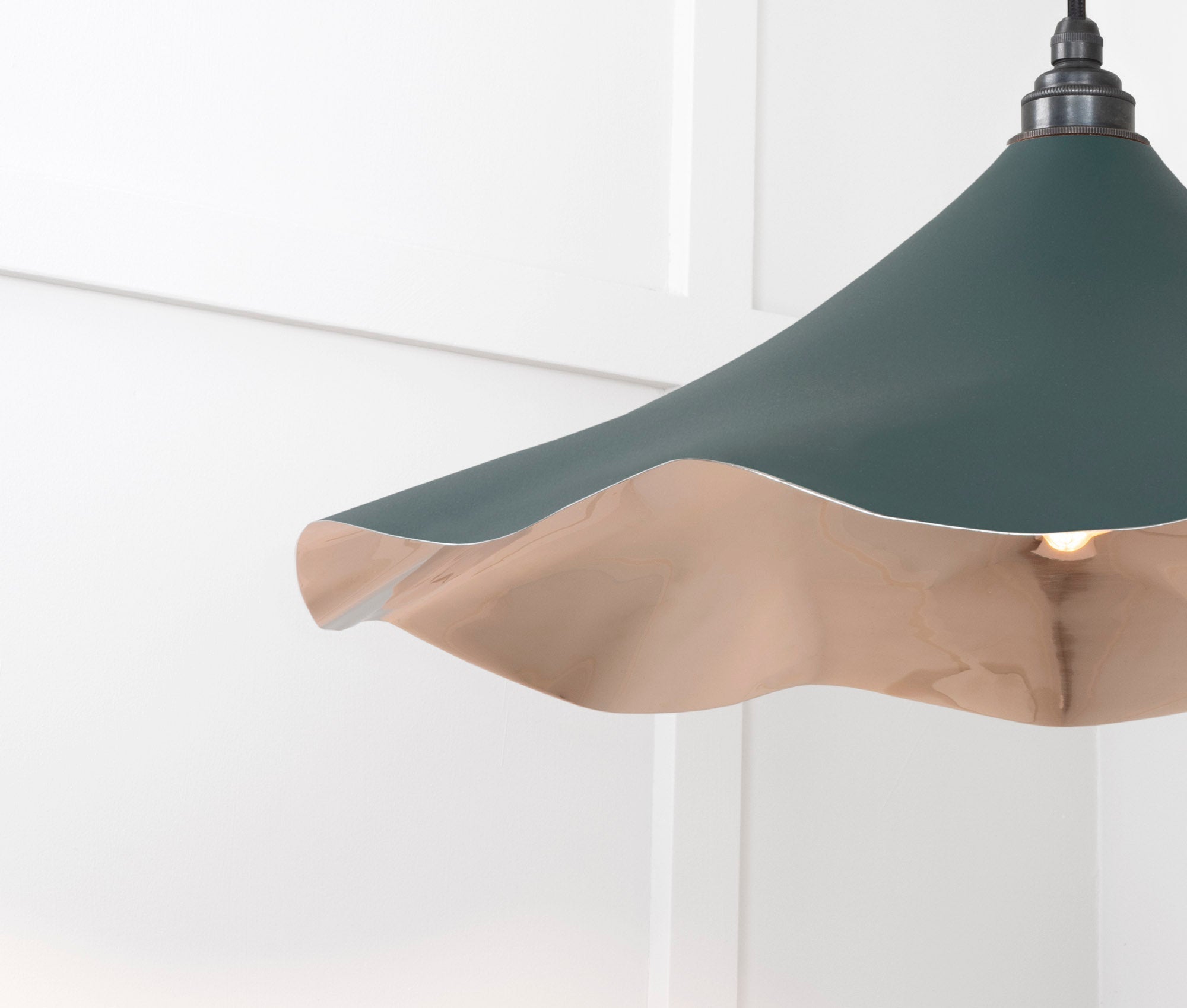Smooth Nickel Flora Pendant | Dingle - From The Anvil - EB London