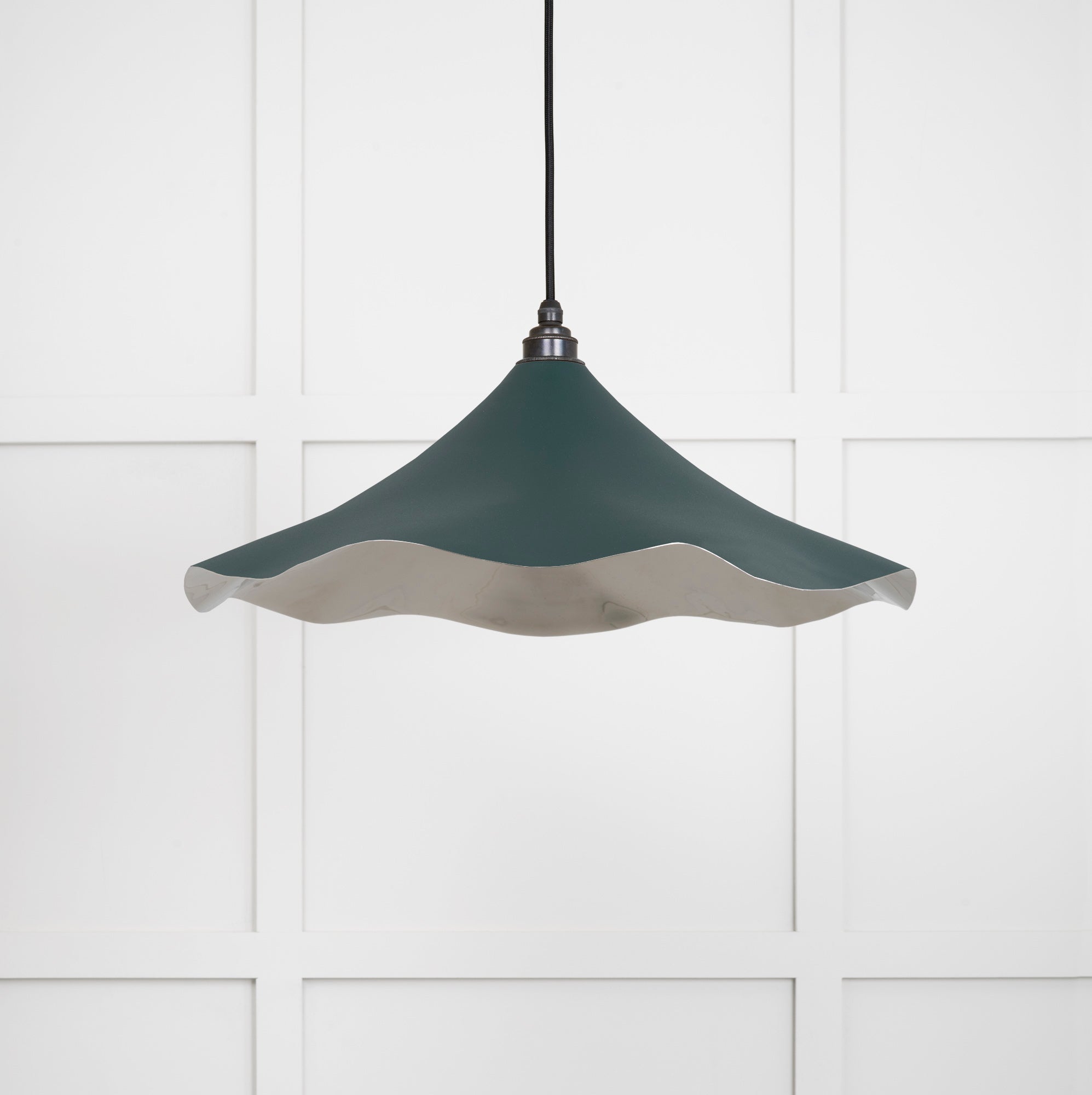 Smooth Nickel Flora Pendant | Dingle - From The Anvil - EB London