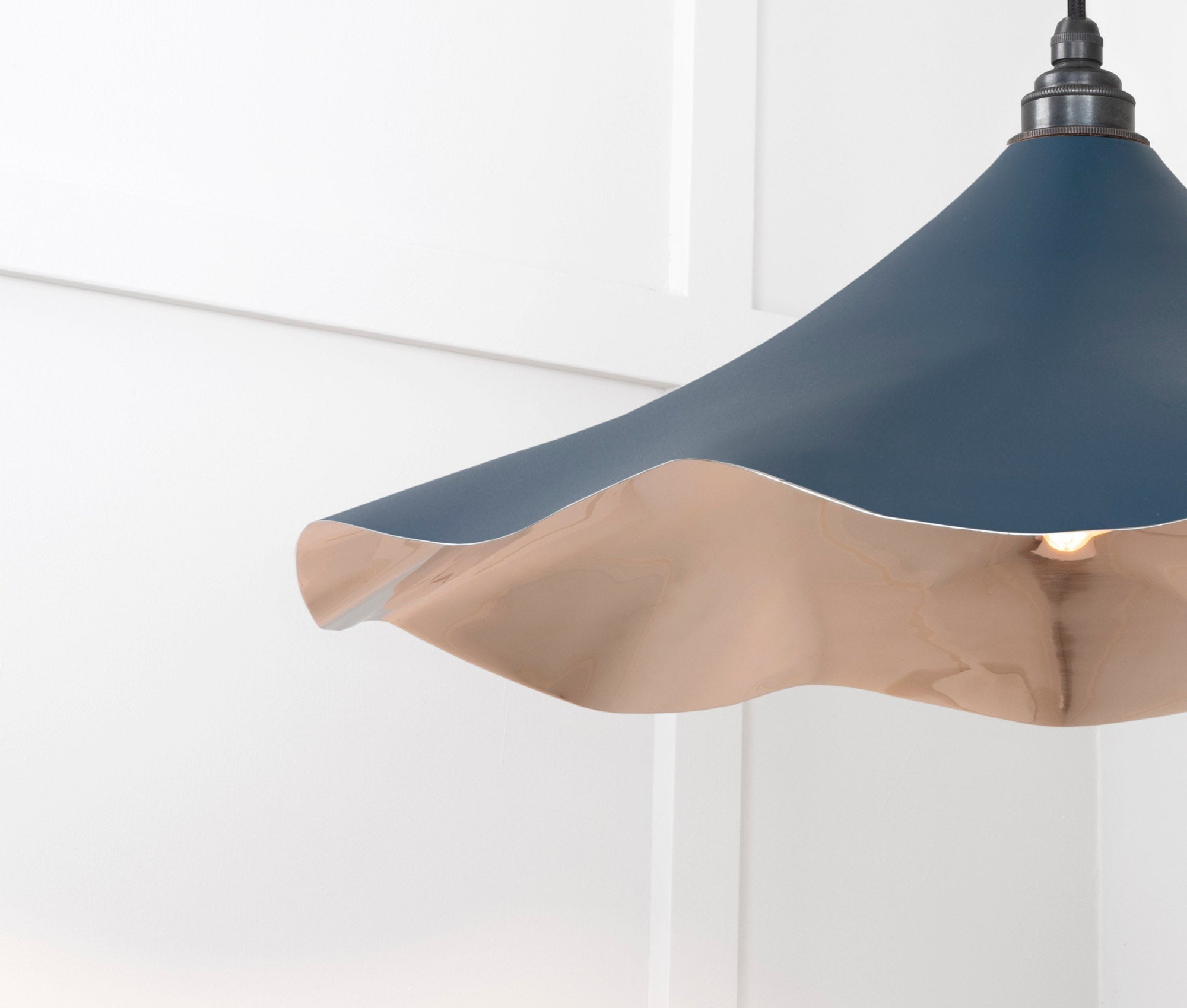 Smooth Nickel Flora Pendant | Dusk - From The Anvil - EB London