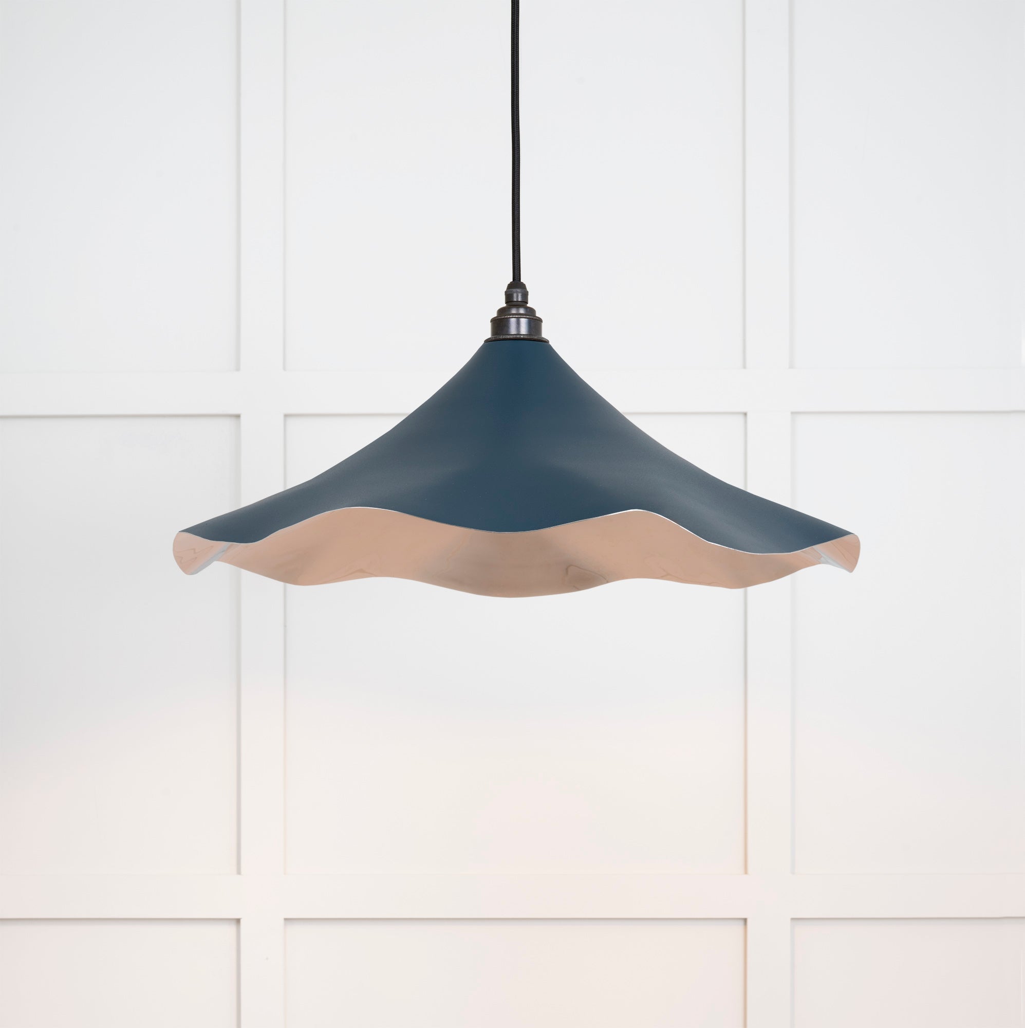 Smooth Nickel Flora Pendant | Dusk - From The Anvil - EB London