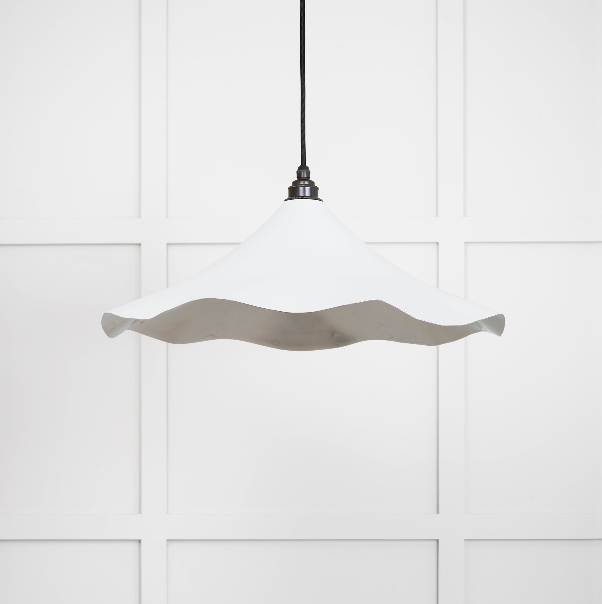 Smooth Nickel Flora Pendant | Flock - From The Anvil - EB London