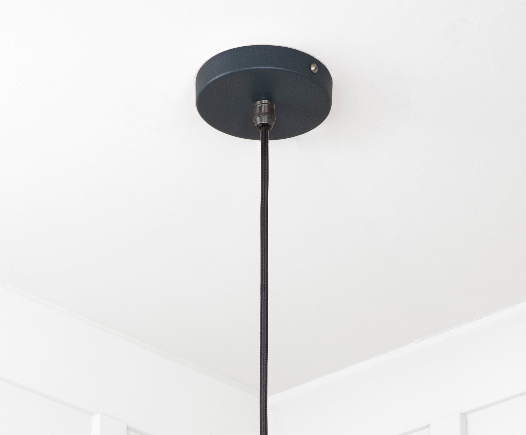 Smooth Nickel Flora Pendant | Soot - From The Anvil - EB London
