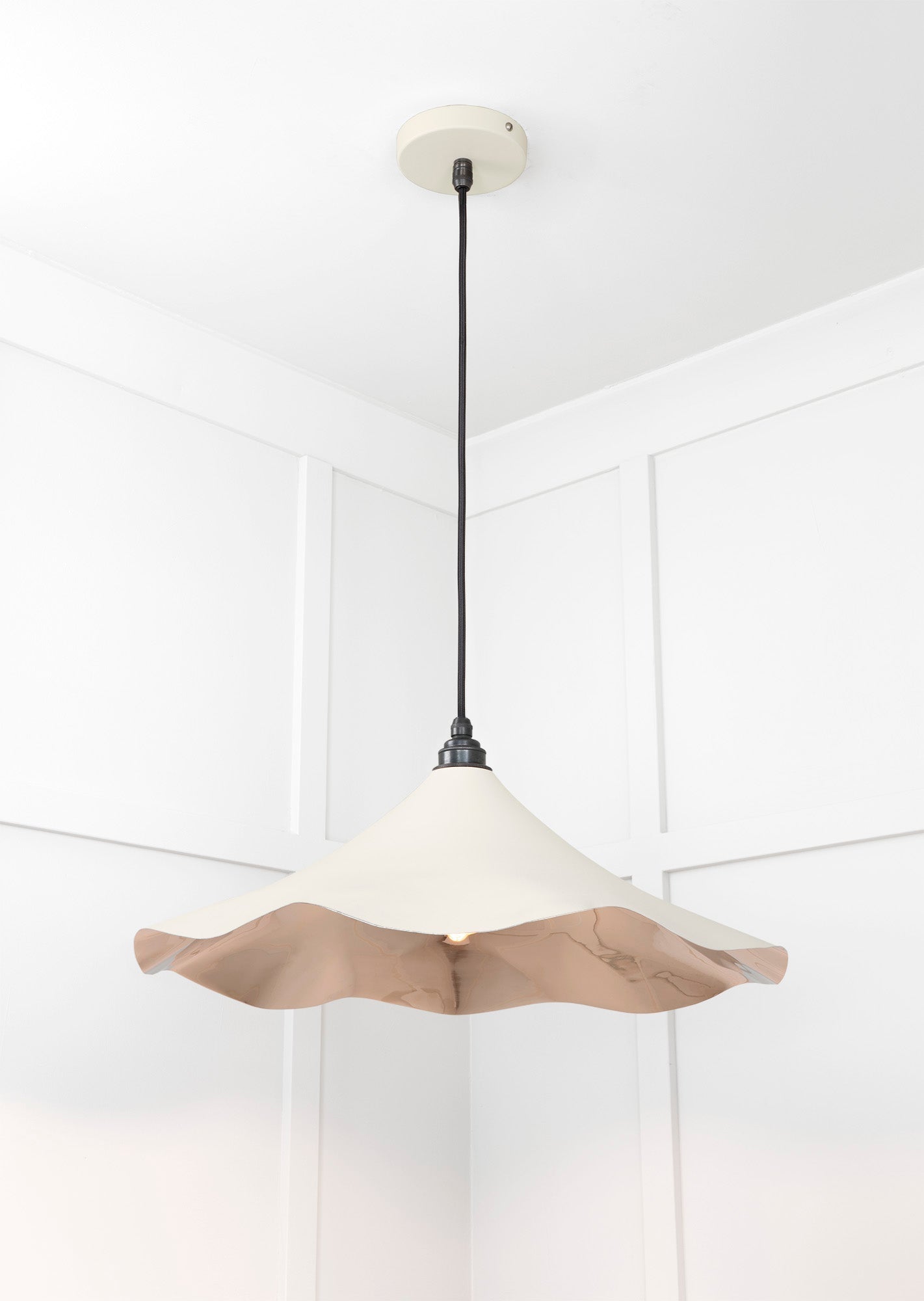 Smooth Nickel Flora Pendant | Teasel - From The Anvil - EB London