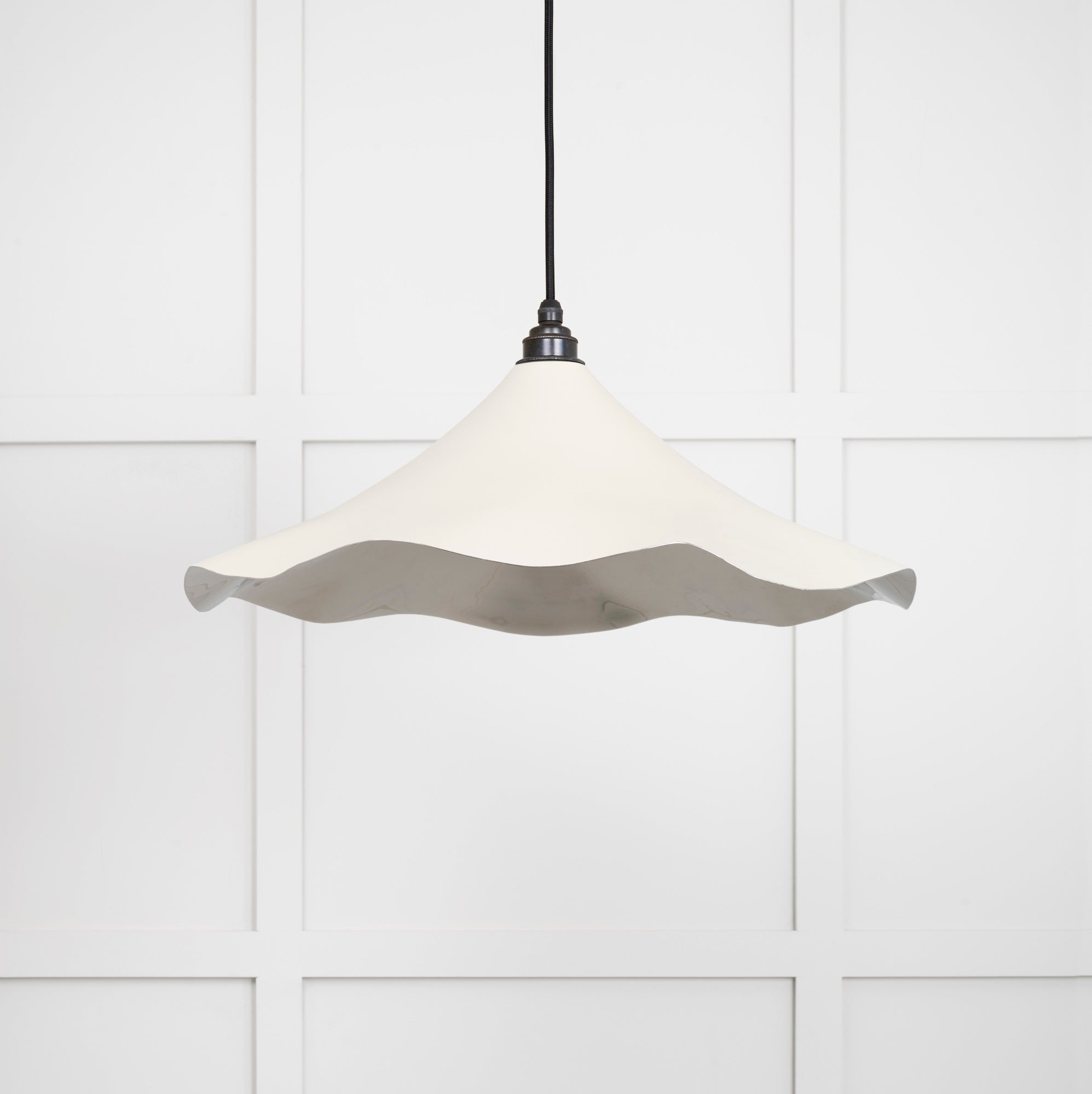 Smooth Nickel Flora Pendant | Teasel - From The Anvil - EB London