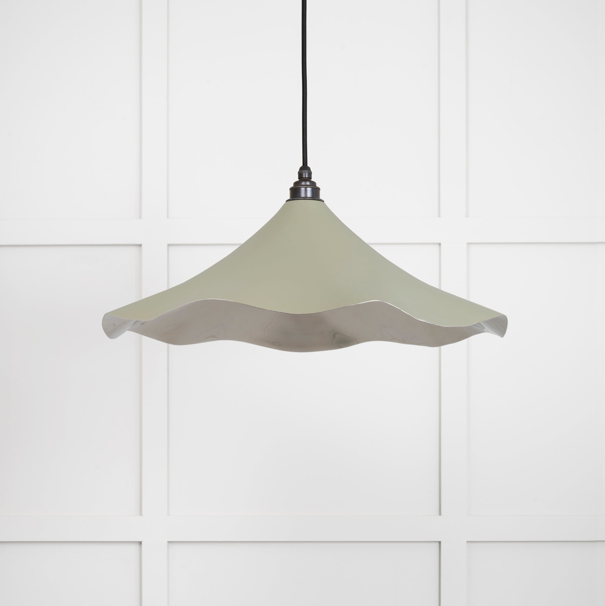 Smooth Nickel Flora Pendant | Tump - From The Anvil - EB London