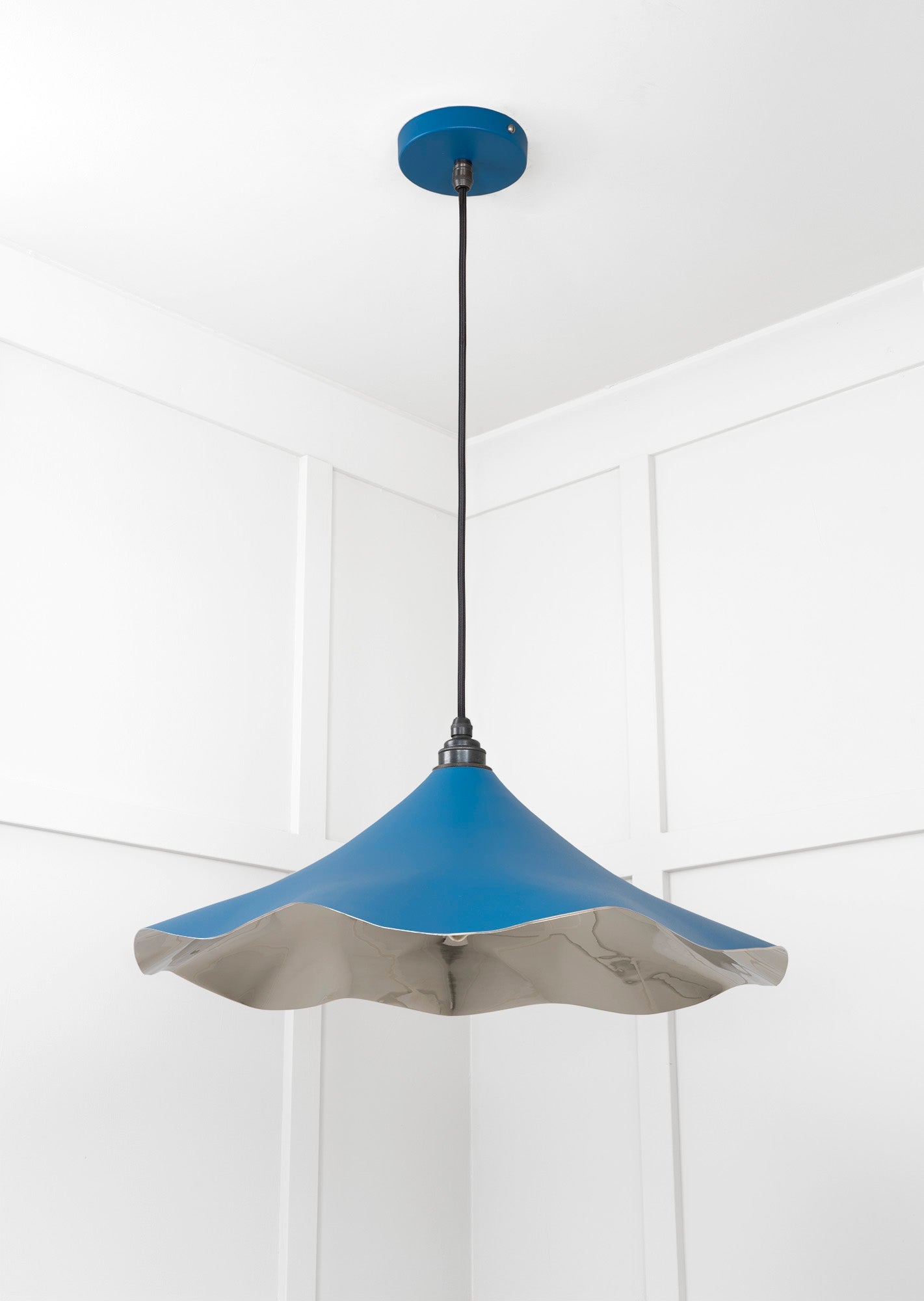 Smooth Nickel Flora Pendant | Upstream - From The Anvil - EB London