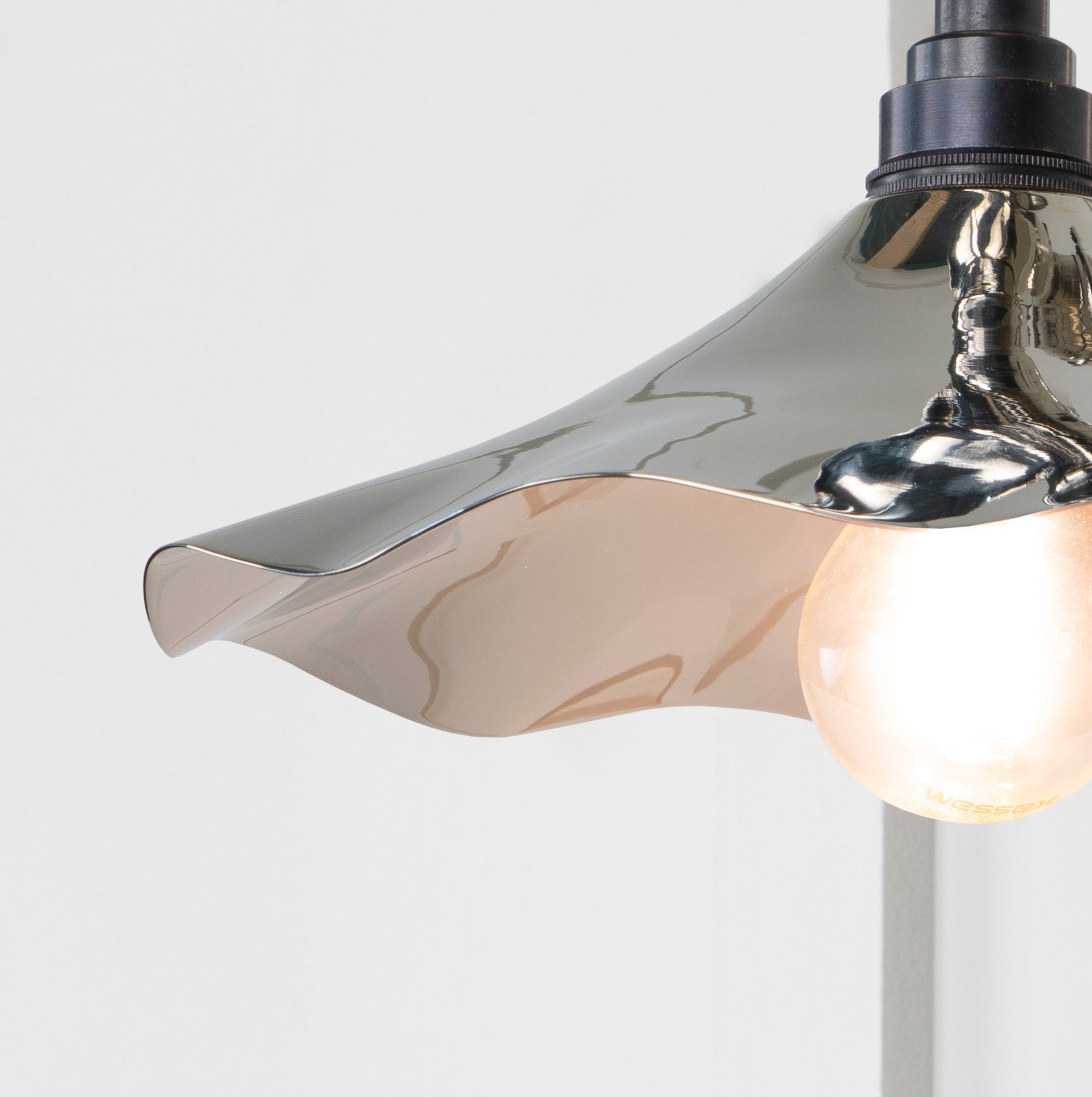 Smooth Nickel Flora Wall Light | Bare - From The Anvil - EB London