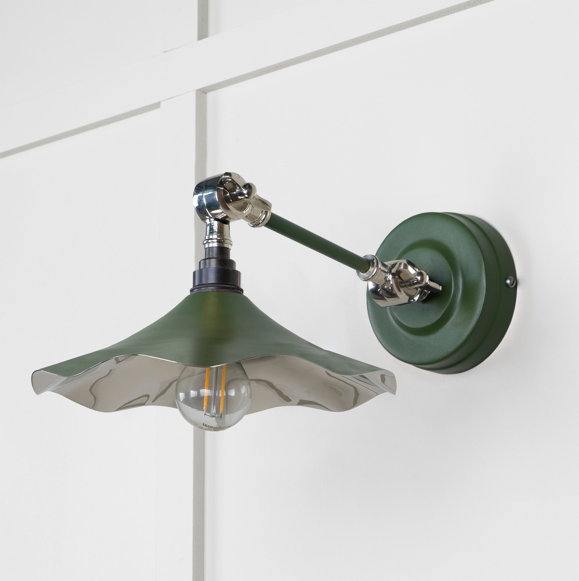 Smooth Nickel Flora Wall Light | Heath - From The Anvil - EB London