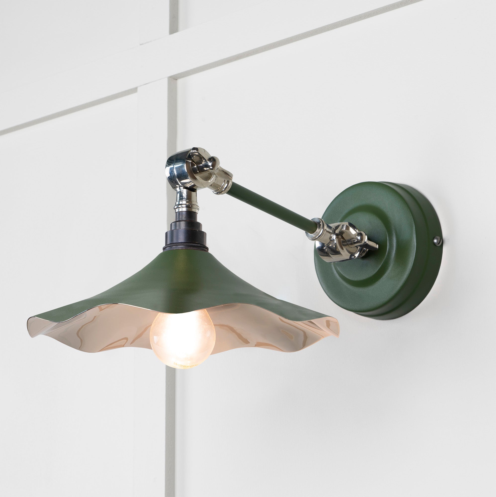 Smooth Nickel Flora Wall Light | Heath - From The Anvil - EB London