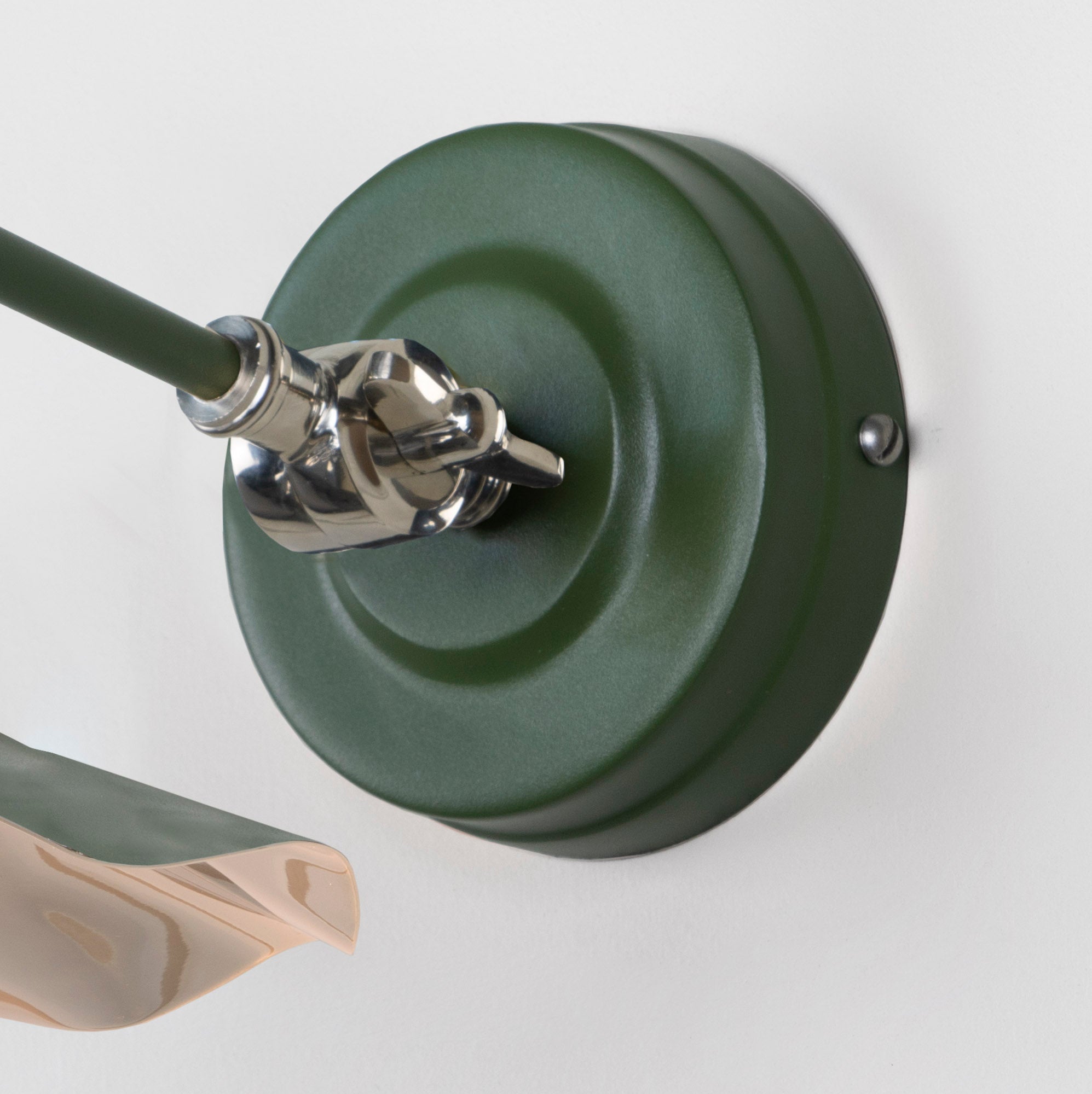 Smooth Nickel Flora Wall Light | Slate - From The Anvil - EB London