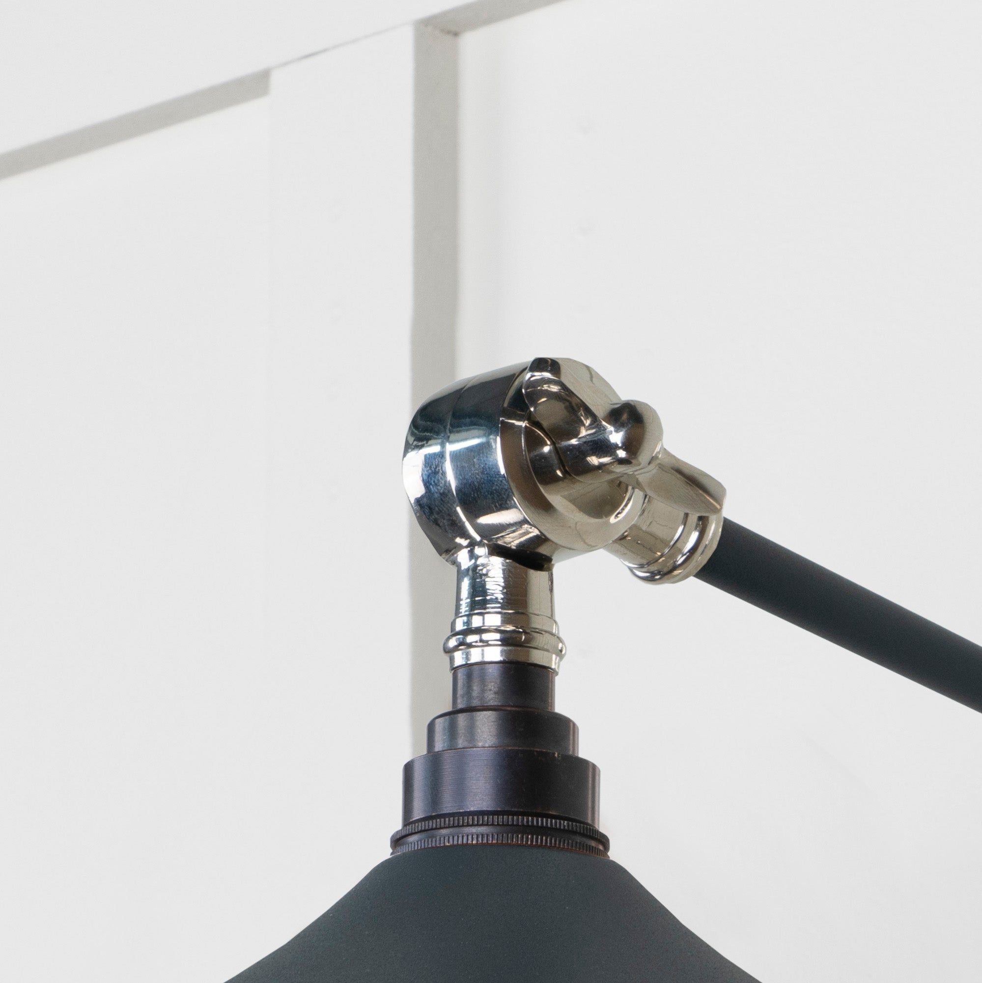 Smooth Nickel Flora Wall Light | Soot - From The Anvil - EB London