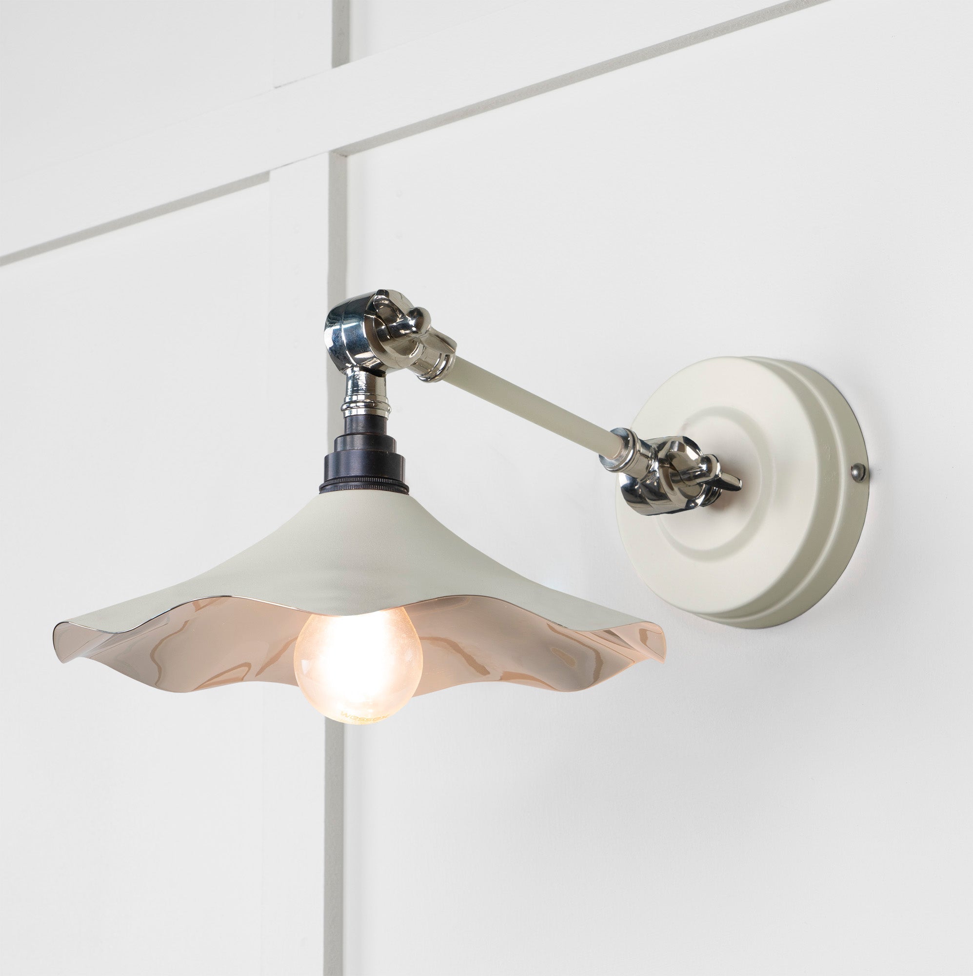 Smooth Nickel Flora Wall Light | Teasel - From The Anvil - EB London
