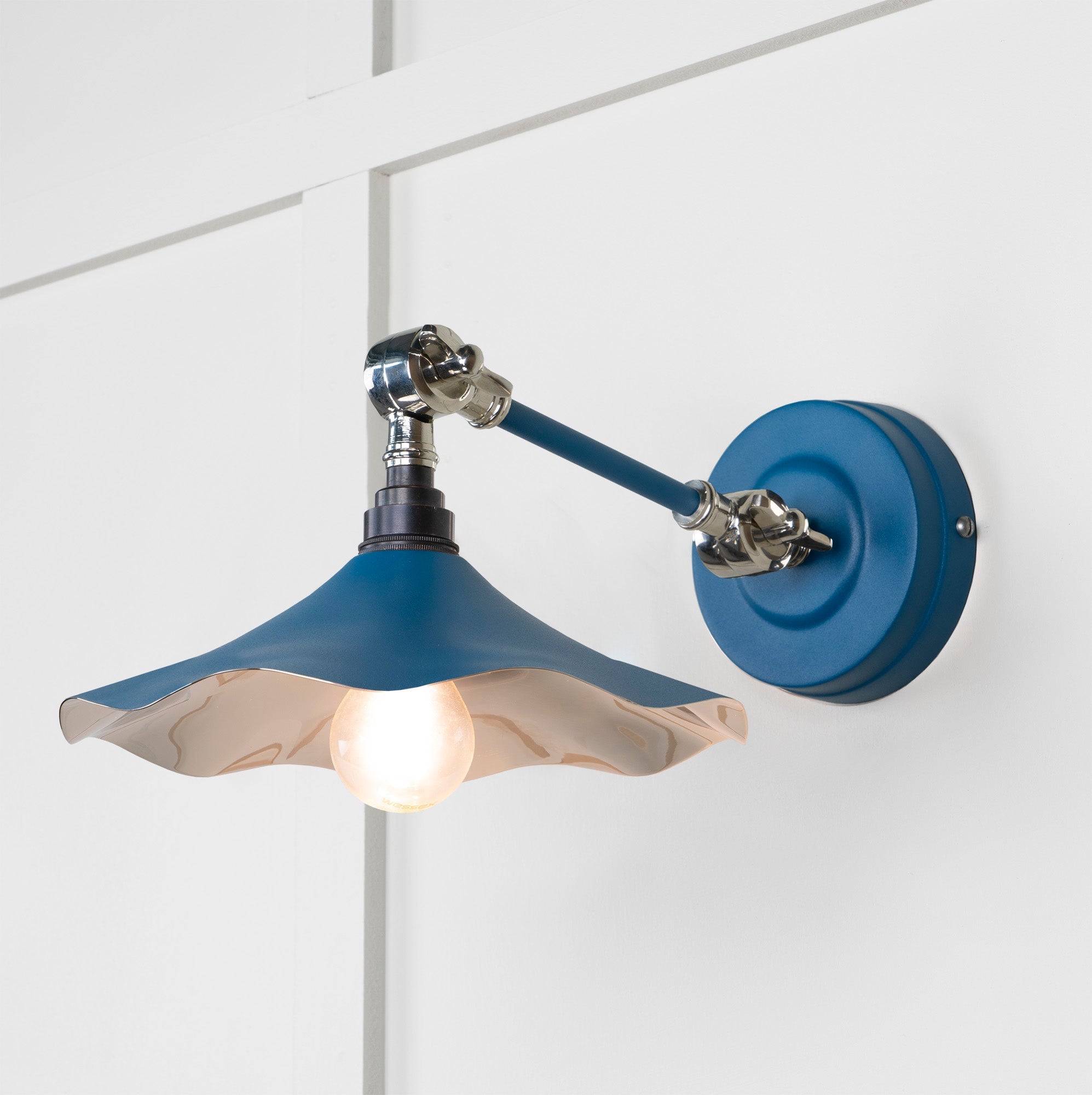 Smooth Nickel Flora Wall Light | Upstream - From The Anvil - EB London