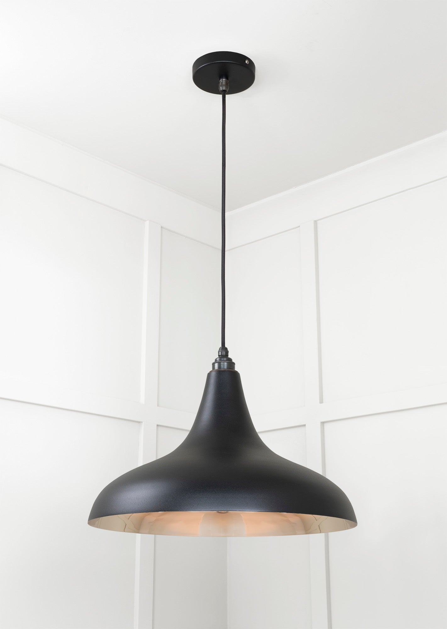 Smooth Nickel Frankley Pendant | Elan Black - From The Anvil - EB London