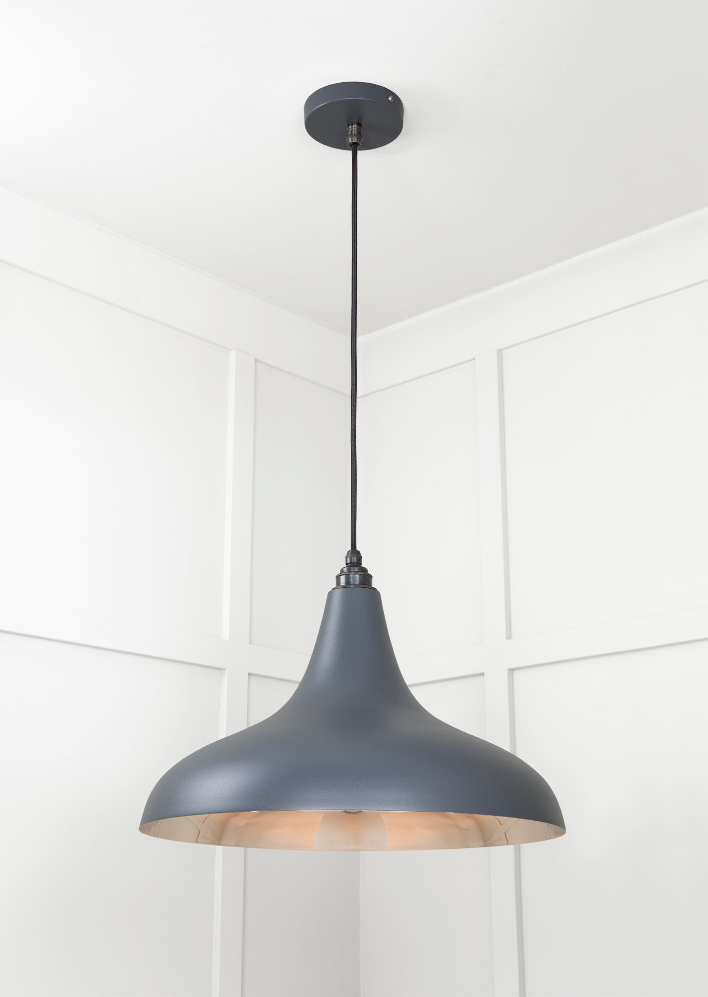 Smooth Nickel Frankley Pendant | Slate - From The Anvil - EB London