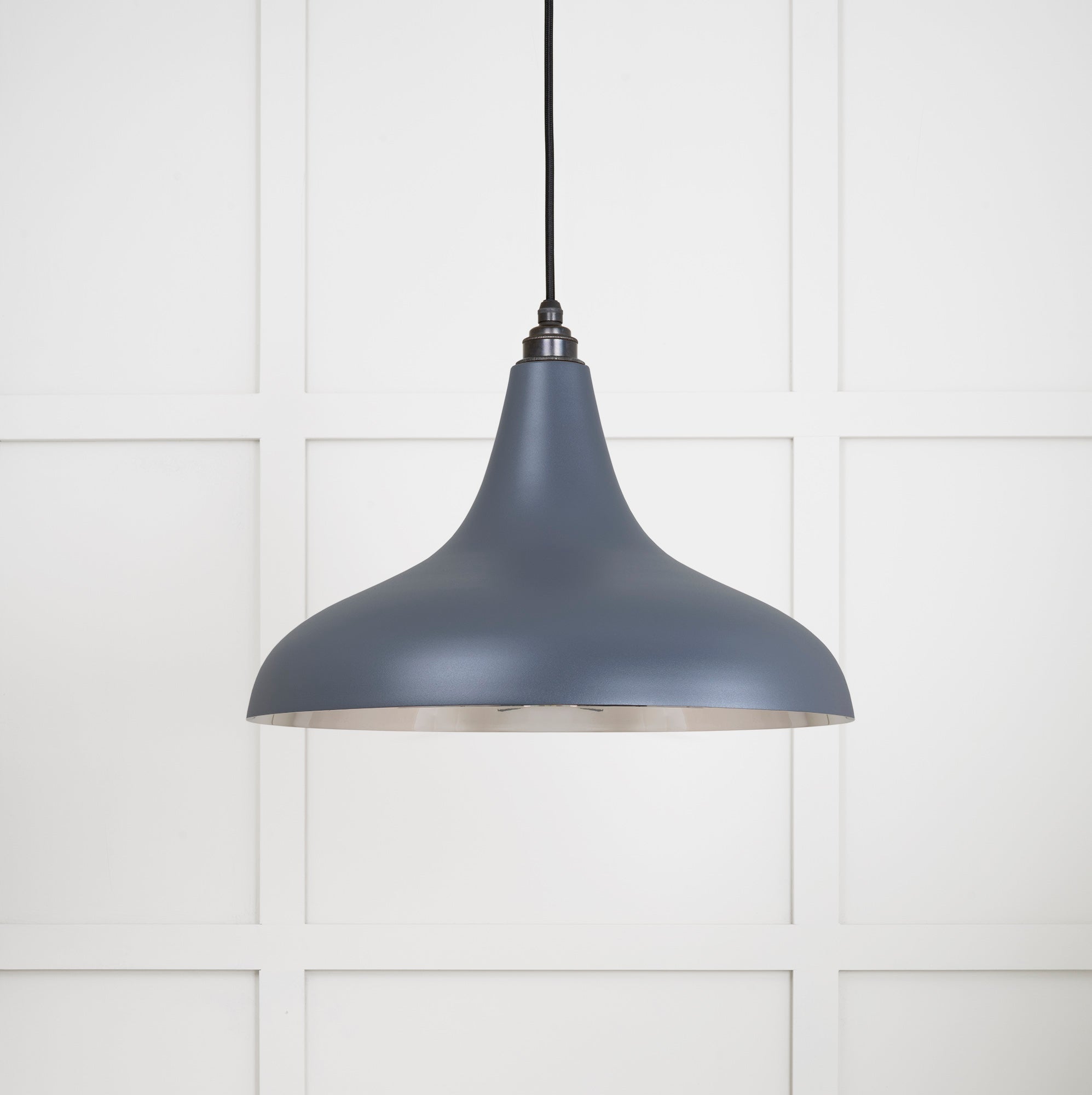 Smooth Nickel Frankley Pendant | Slate - From The Anvil - EB London