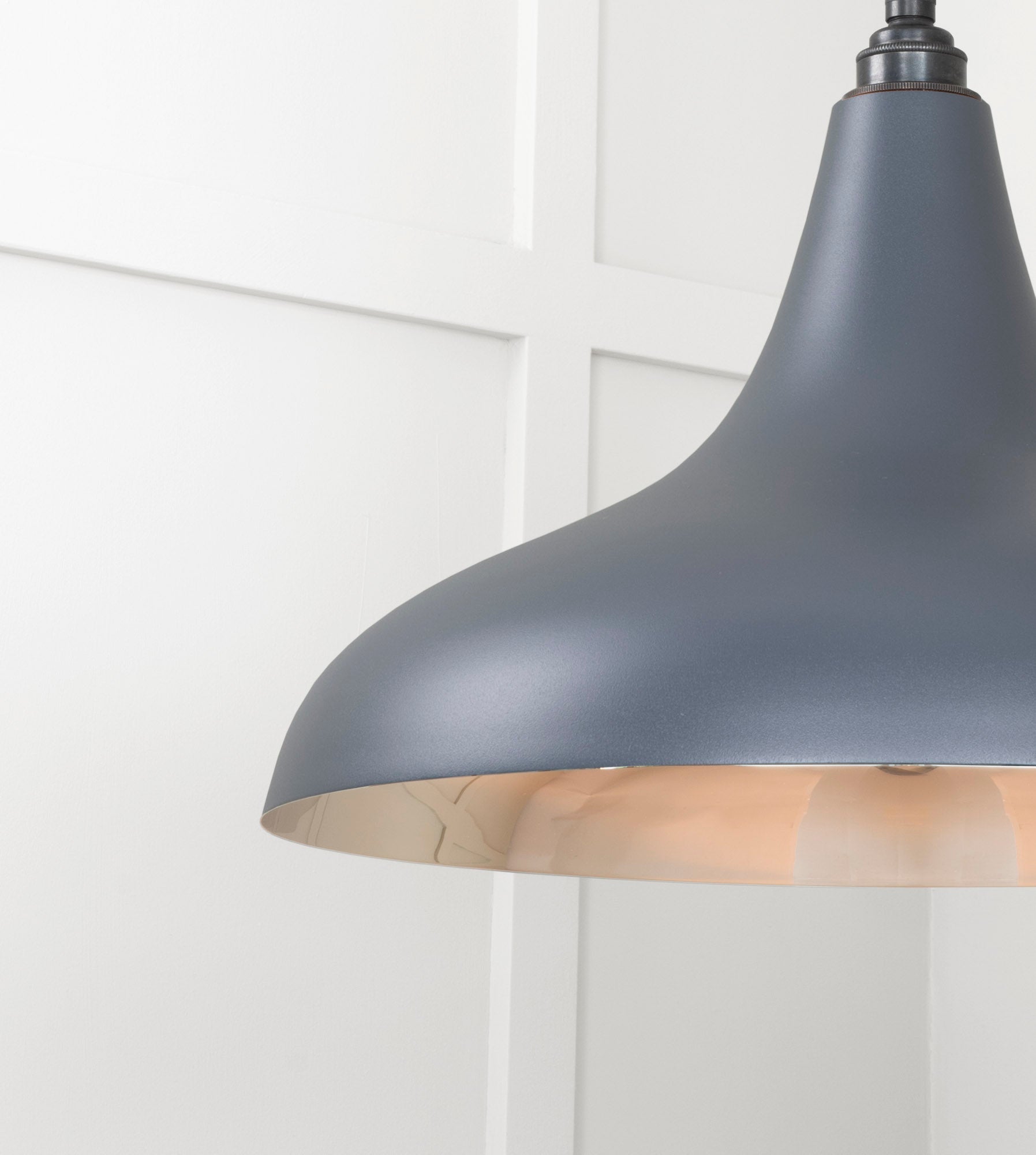 Smooth Nickel Frankley Pendant | Slate - From The Anvil - EB London