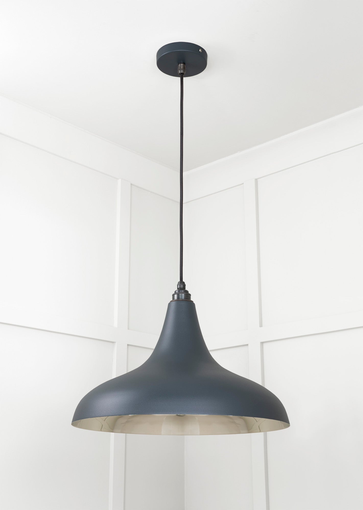 Smooth Nickel Frankley Pendant | Soot - From The Anvil - EB London