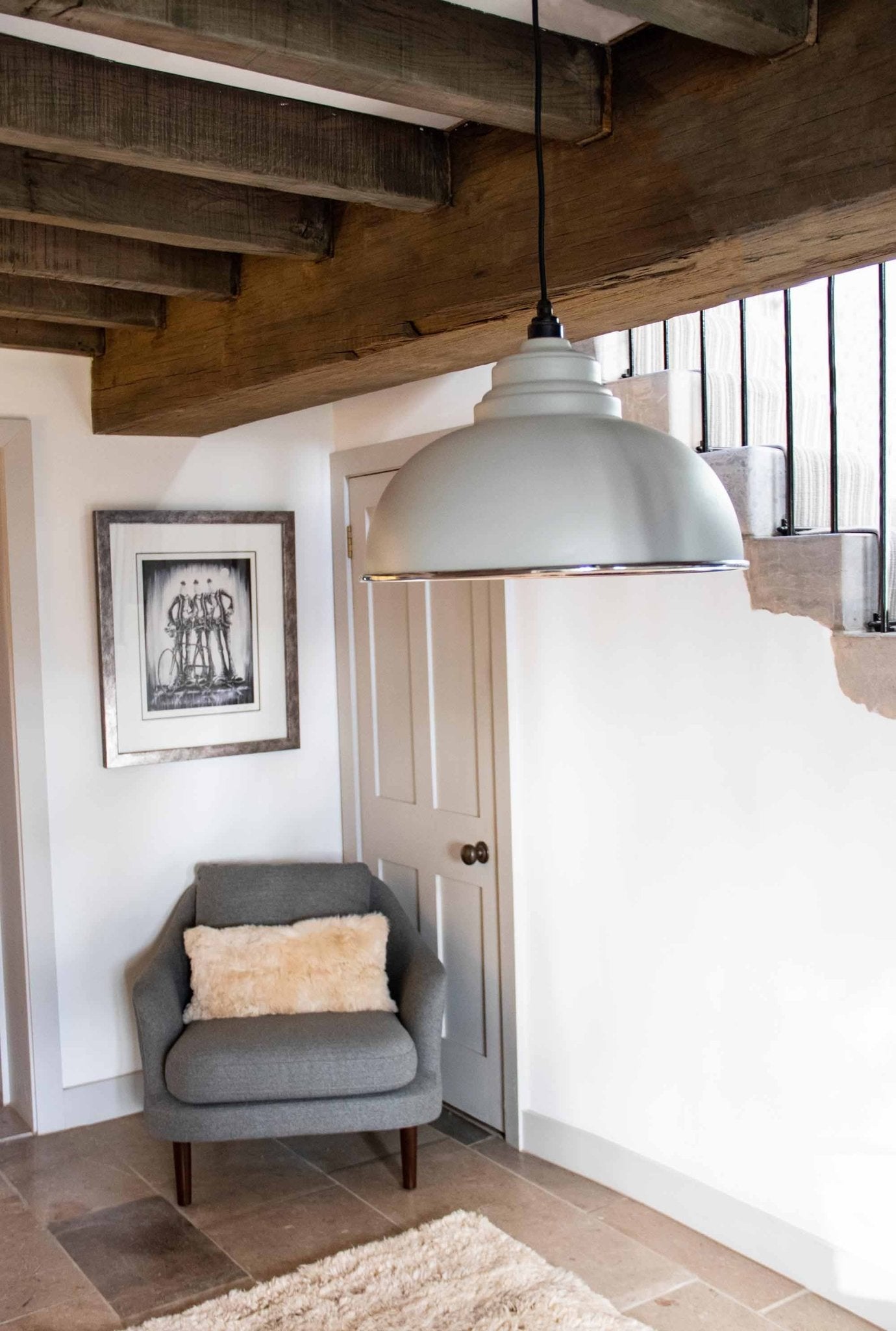 Smooth Nickel Harborne Pendant | Bluff - From The Anvil - EB London