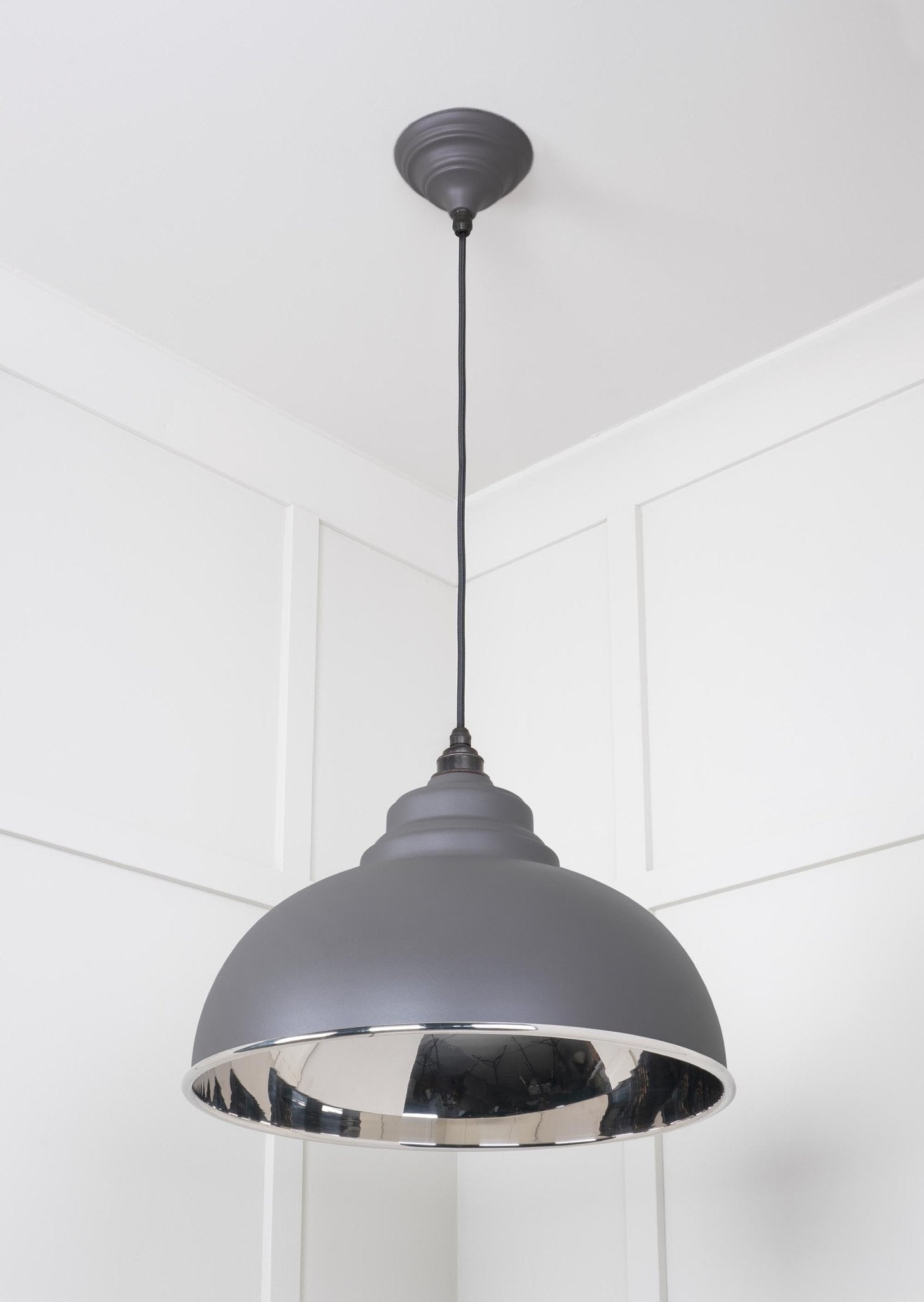Smooth Nickel Harborne Pendant | Bluff - From The Anvil - EB London