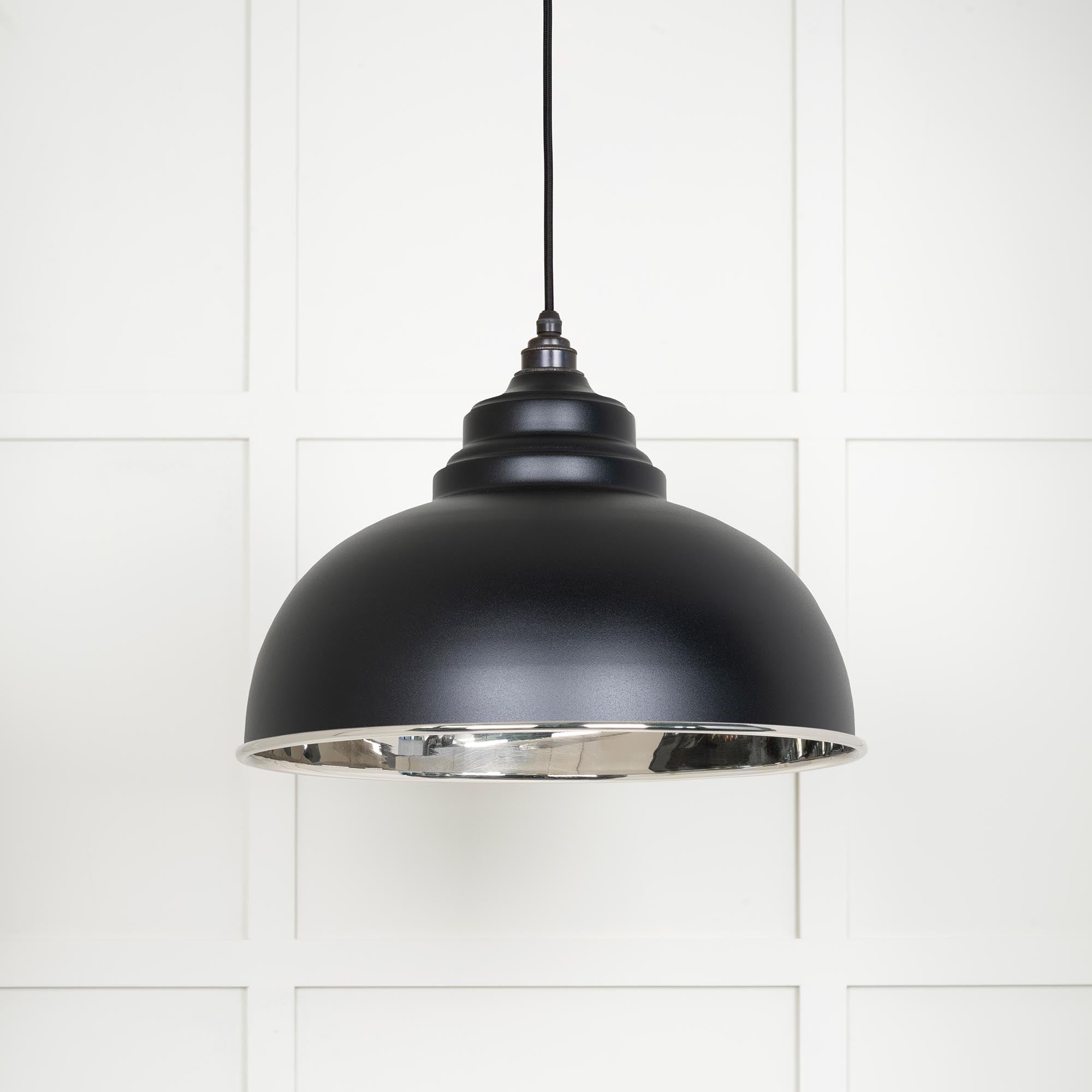 Smooth Nickel Harborne Pendant | Elan Black - From The Anvil - EB London